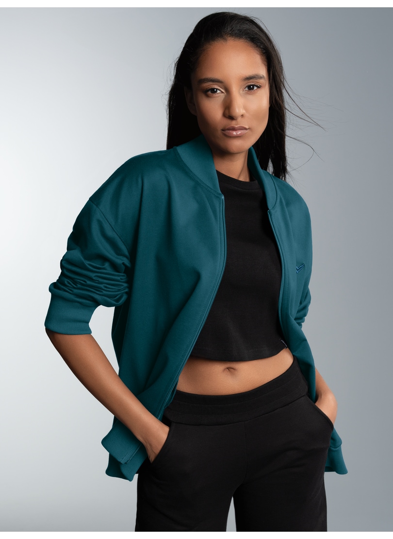 Trigema Sweatjacke "TRIGEMA Collegejacke in weicher Sweat-Qualität" 1 Stk. günstig online kaufen