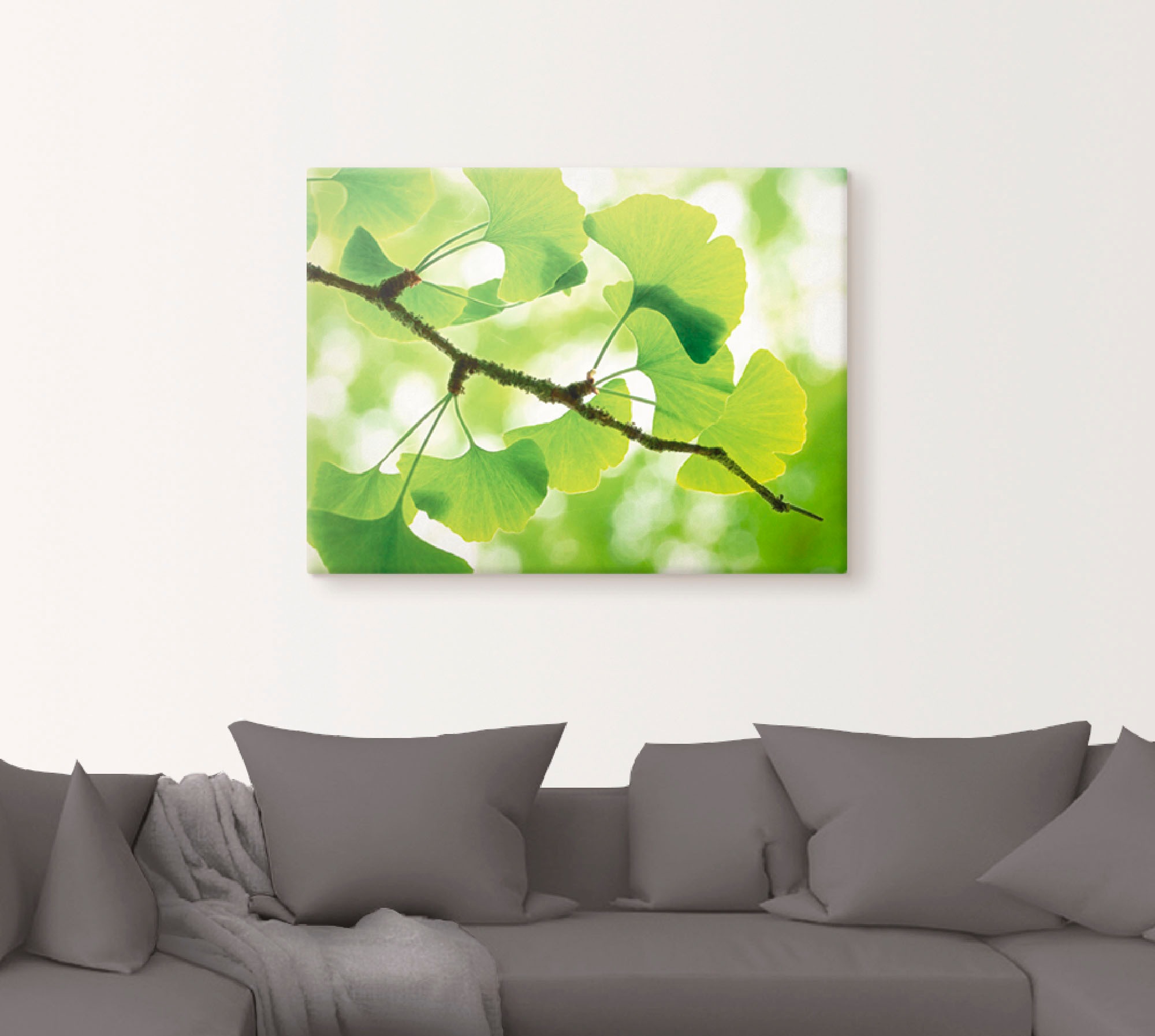 Artland Wandbild »Ginkgo«, Blätter, (1 St.), als Leinwandbild, Poster in verschied. Größen