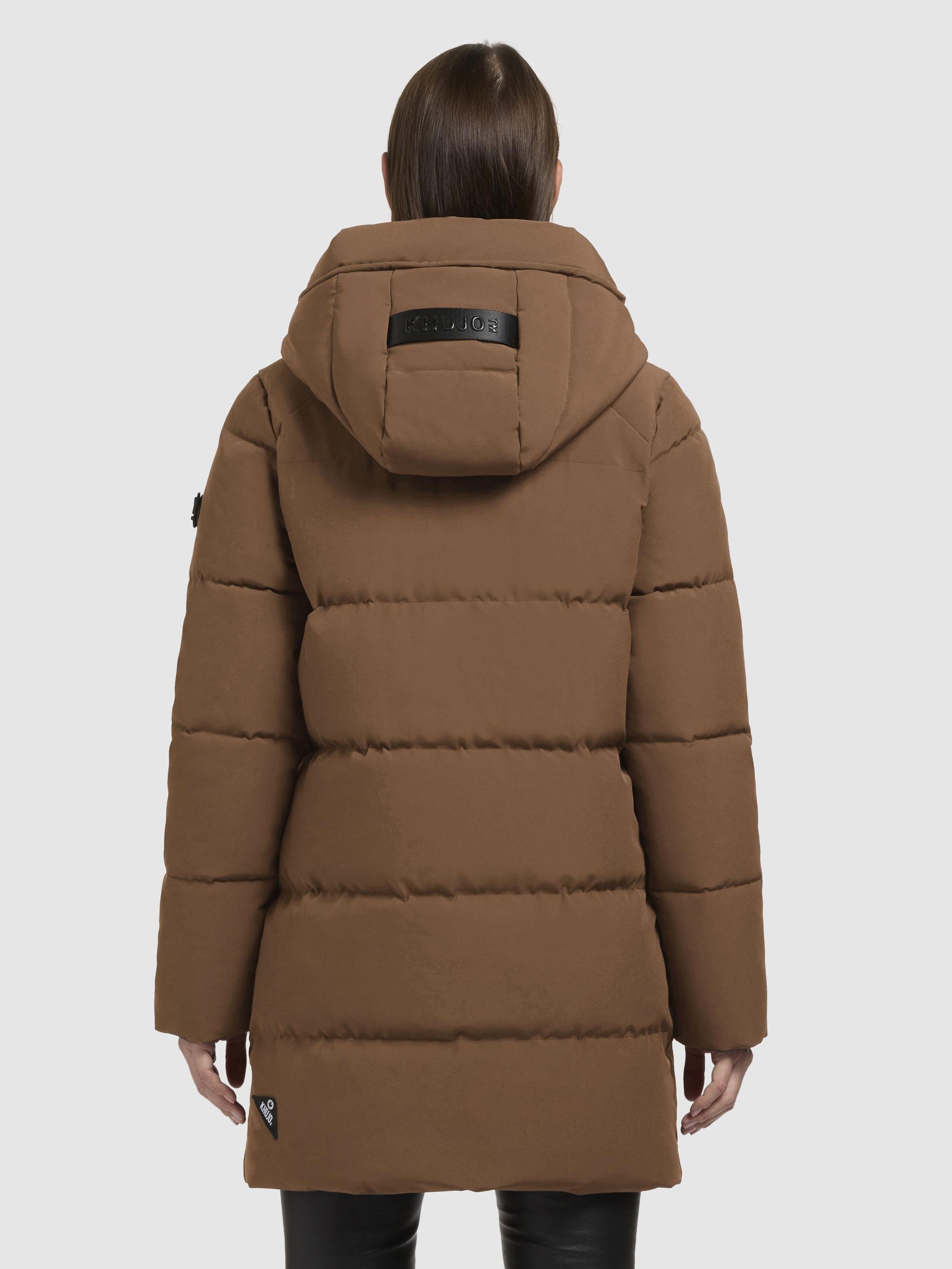 khujo Steppjacke »Lola-YM«, mit Kapuze, warme Winterjacke mit großzügiger Kapuze