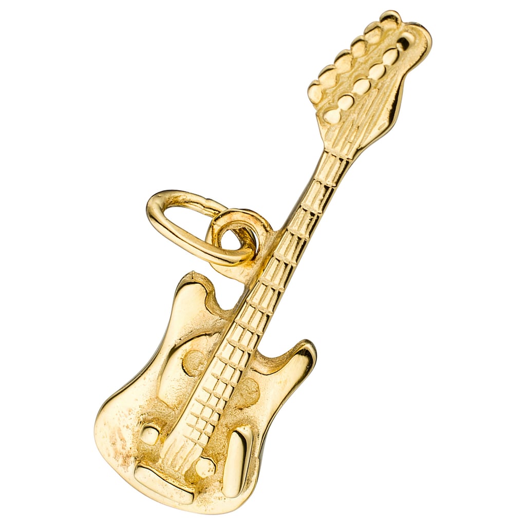 JOBO Kettenanhänger »Anhänger Gitarre« 925 Silber vergoldet