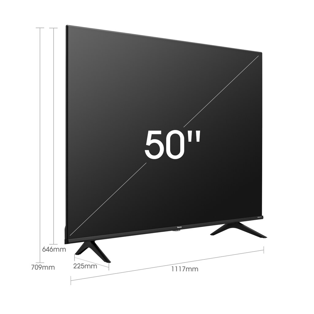 Hisense LED-Fernseher, 127 cm/50 Zoll, 4K Ultra HD, Smart-TV