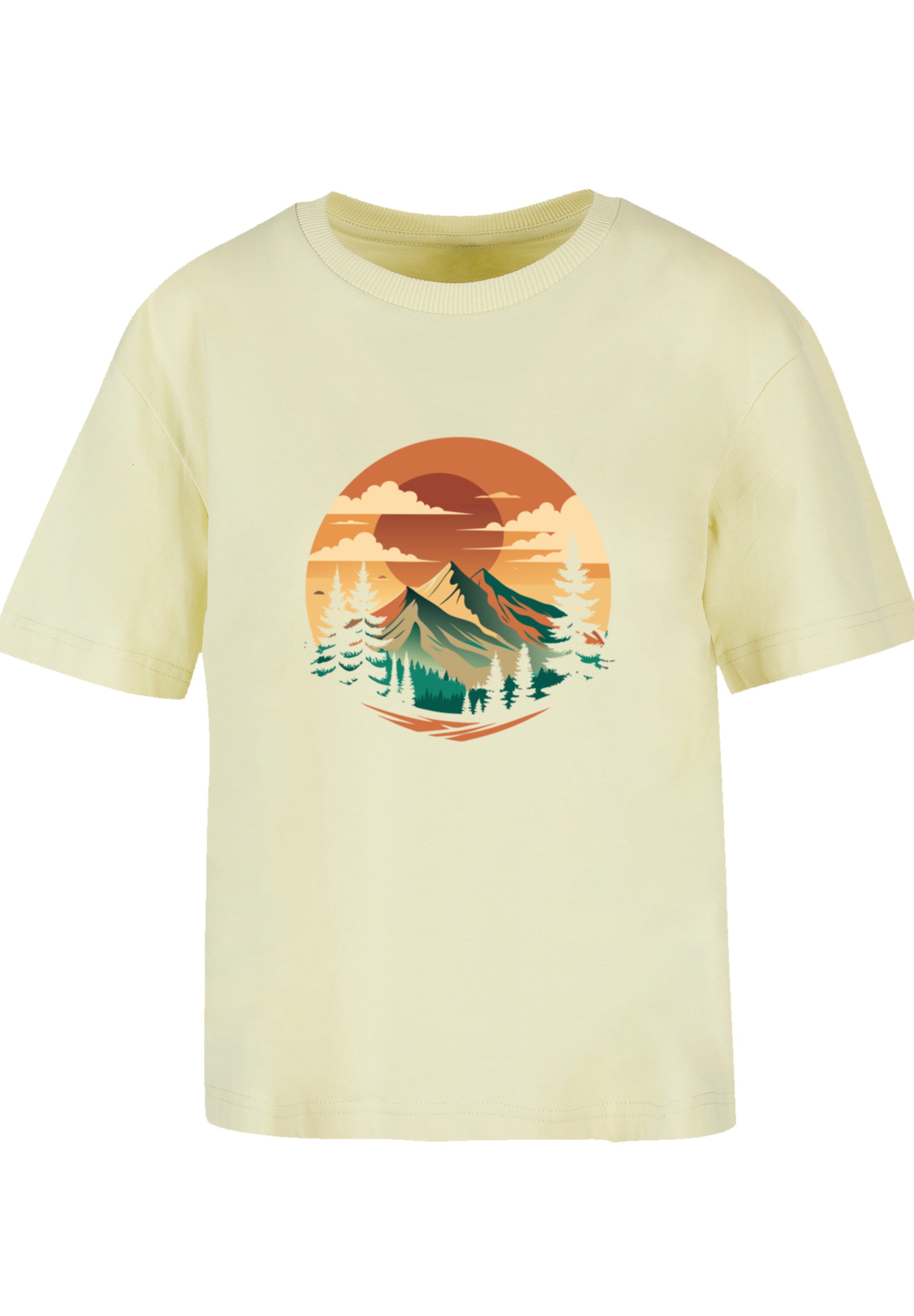 F4NT4STIC T-Shirt »Sonnenuntergang Berglandschaft« Premium Qualität