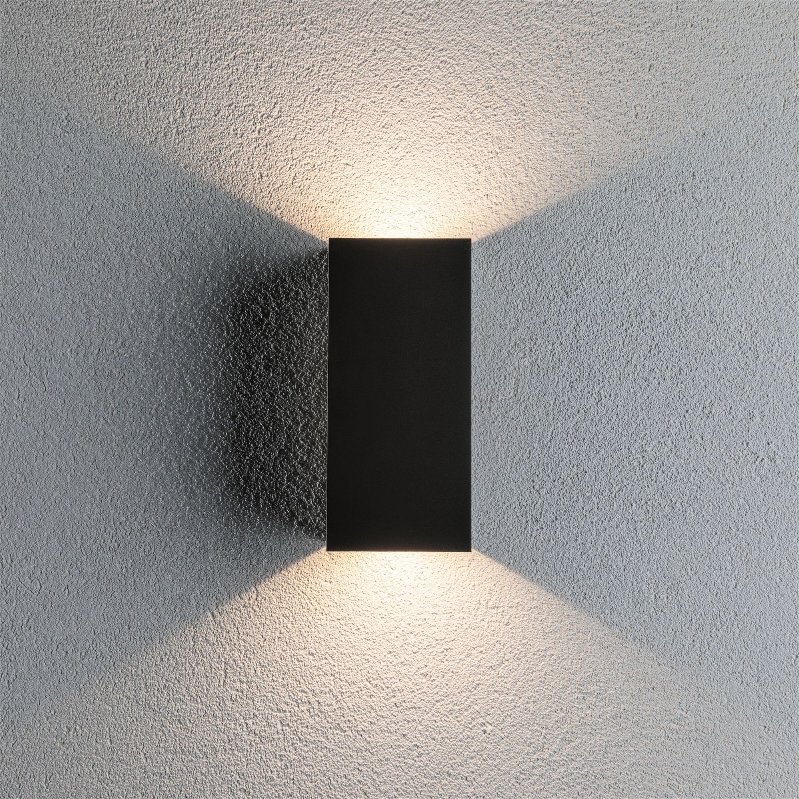 Paulmann LED Außen-Wandleuchte »Flame eckig 102x100mm 3000K 2x5,8W 2x540lm 230V Anthrazit Aluminium«, 2 flammig, IP44