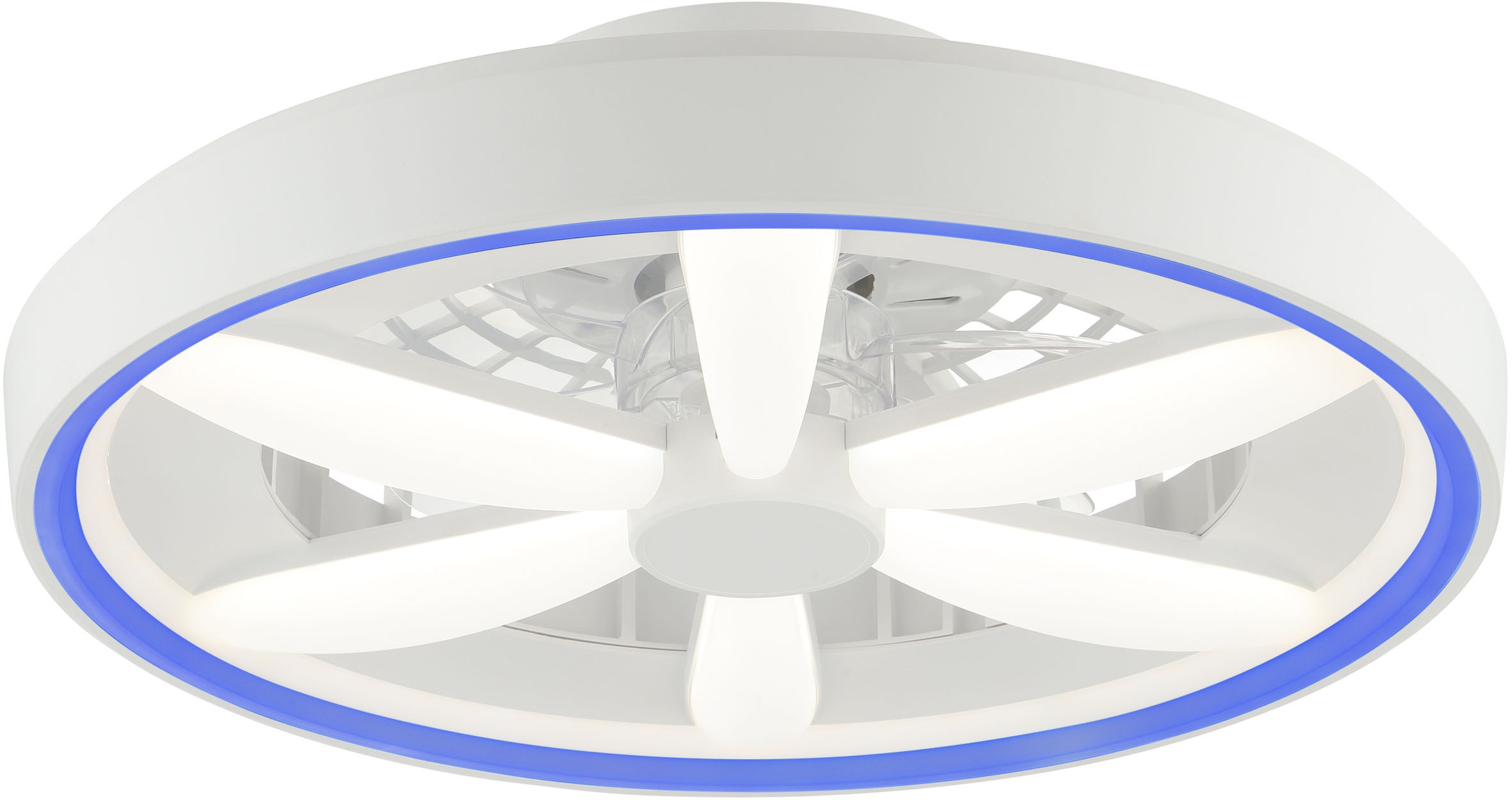 Brilliant LED Deckenleuchte »Gaiano«, 1 flammig, Ø 48cm mit Ventilator, 6400 lm, dimmbar, RGB, 2700-6500 K