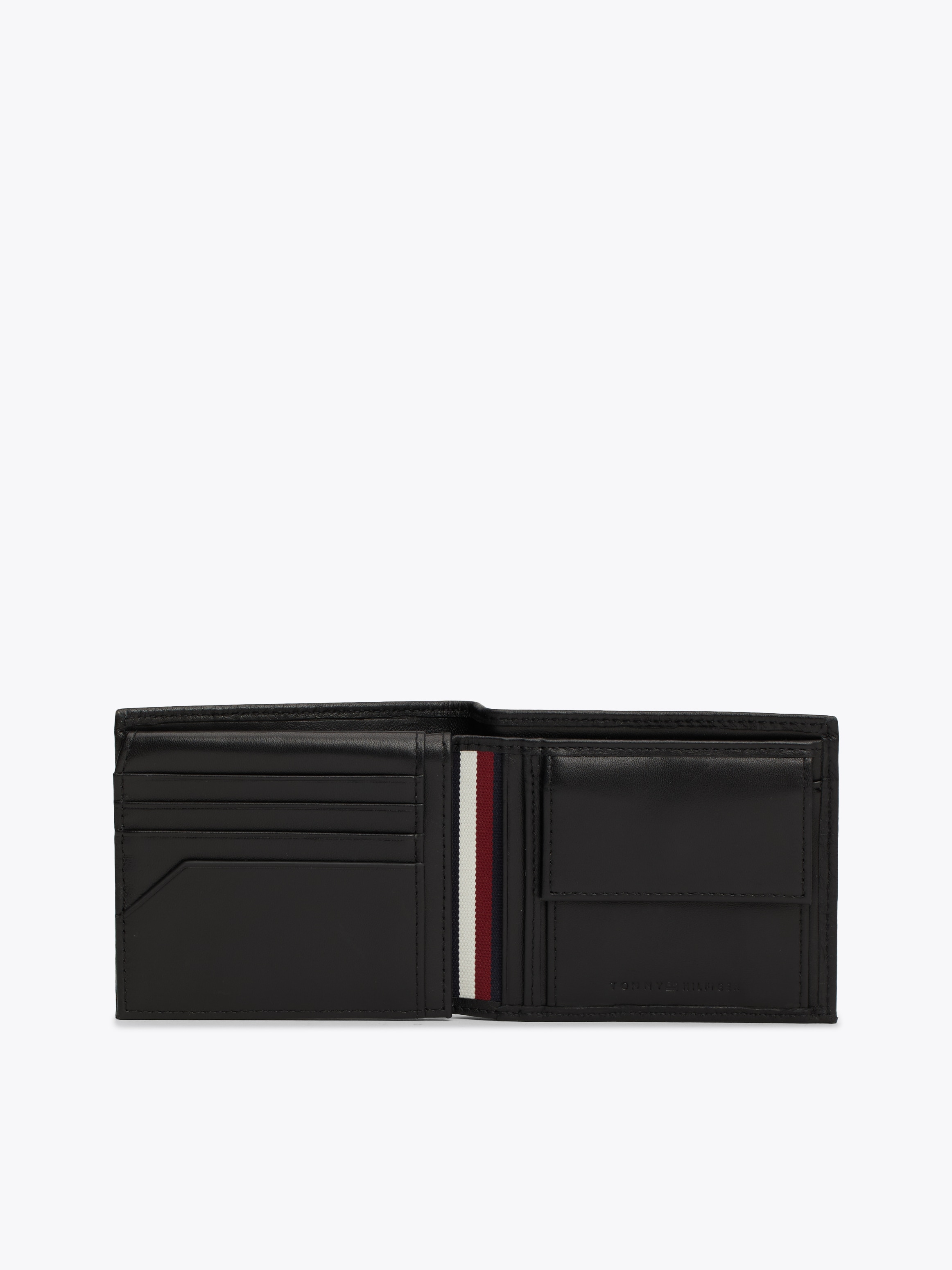 Tommy Hilfiger Geldbörse »Men TH PREMIUM CC FLAP AND COIN Bifold Wallet«, Herren Portemonnaie Leder