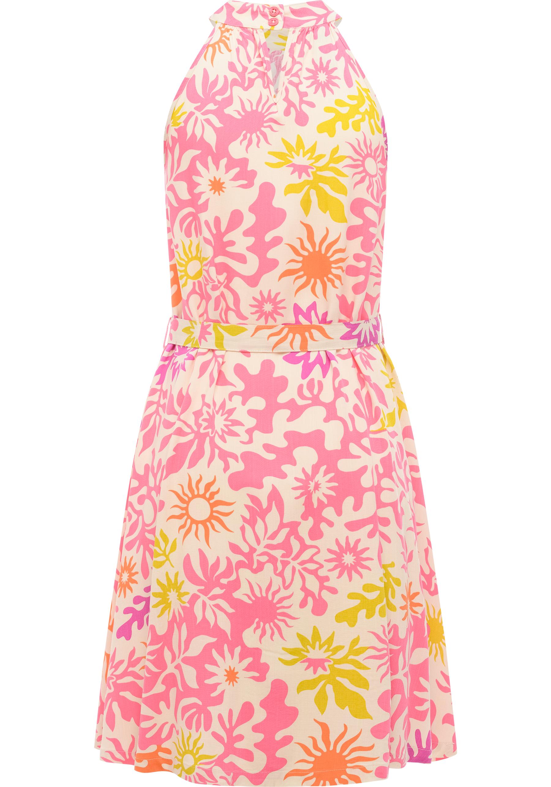 Thumbnail - Ragwear A-Linien-Kleid "Angylee Print YOUMODO" Ohne Tasche Leichtes Sommerkleid mit Bindegürtel