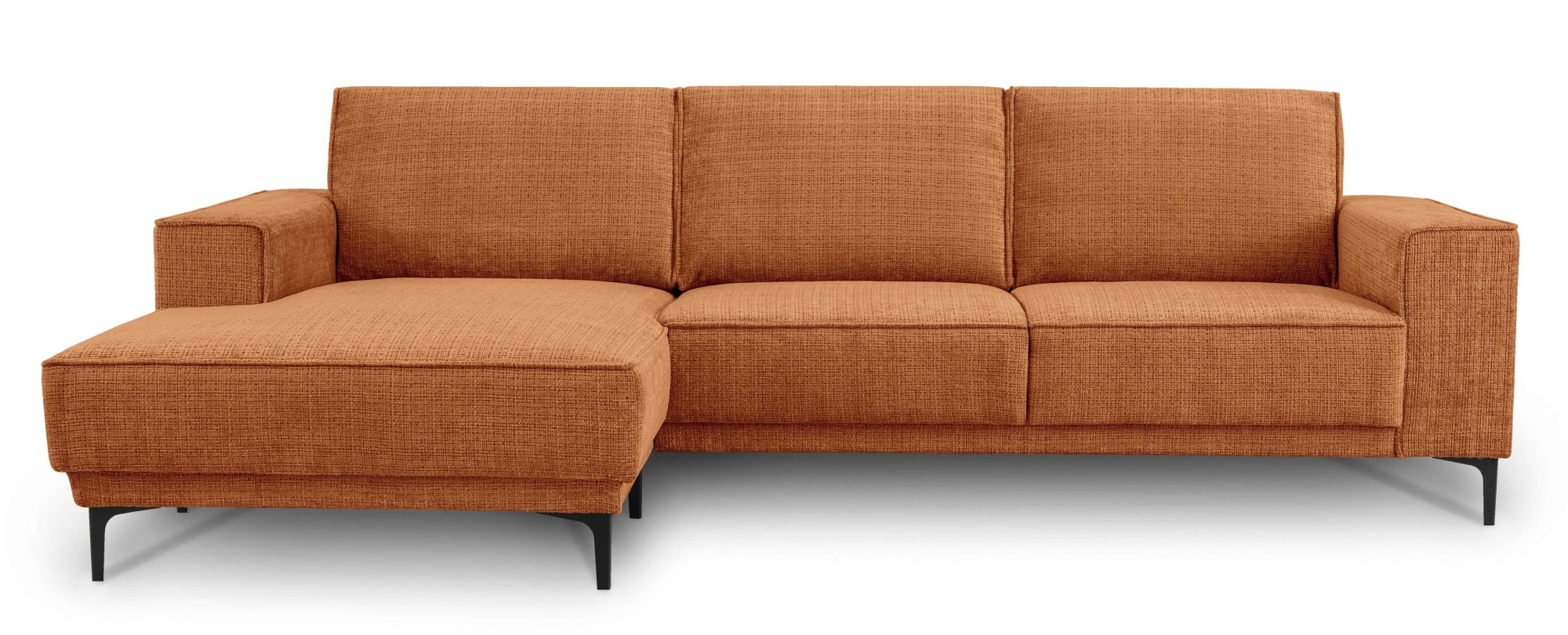 OTTO home Ecksofa "Polsterecke Oland, Struktur, Flachgewebe, Luxus-Microfas günstig online kaufen