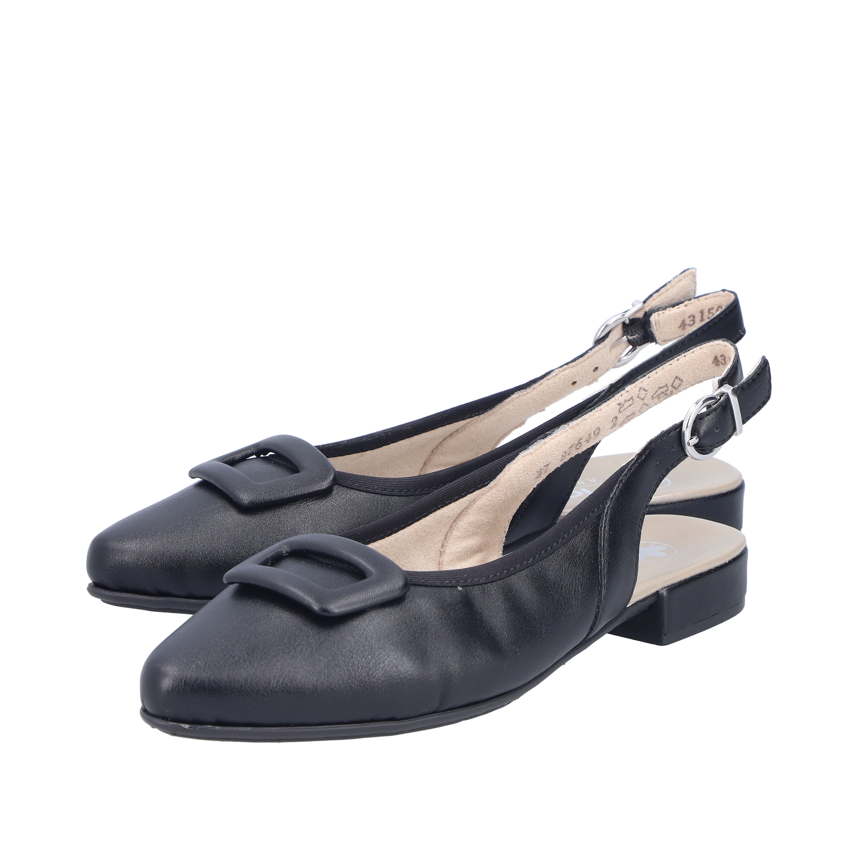 Rieker 1100000002199 Sabot, Sommerschuh, Blockabsatz, mit verstellbarem Riemchen