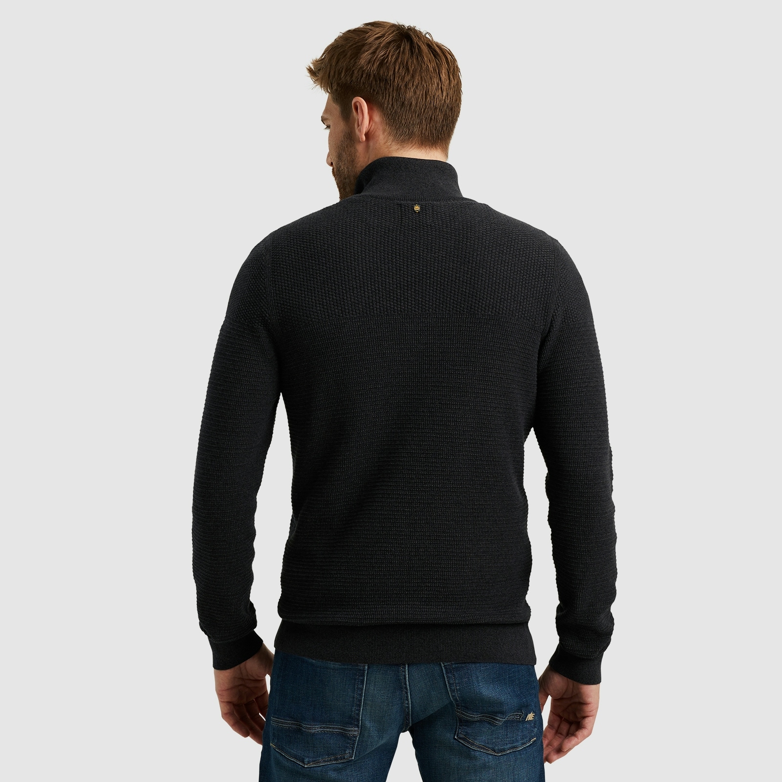 PME LEGEND Troyer »Half zip collar cotton mouline«, mit Logostickerei