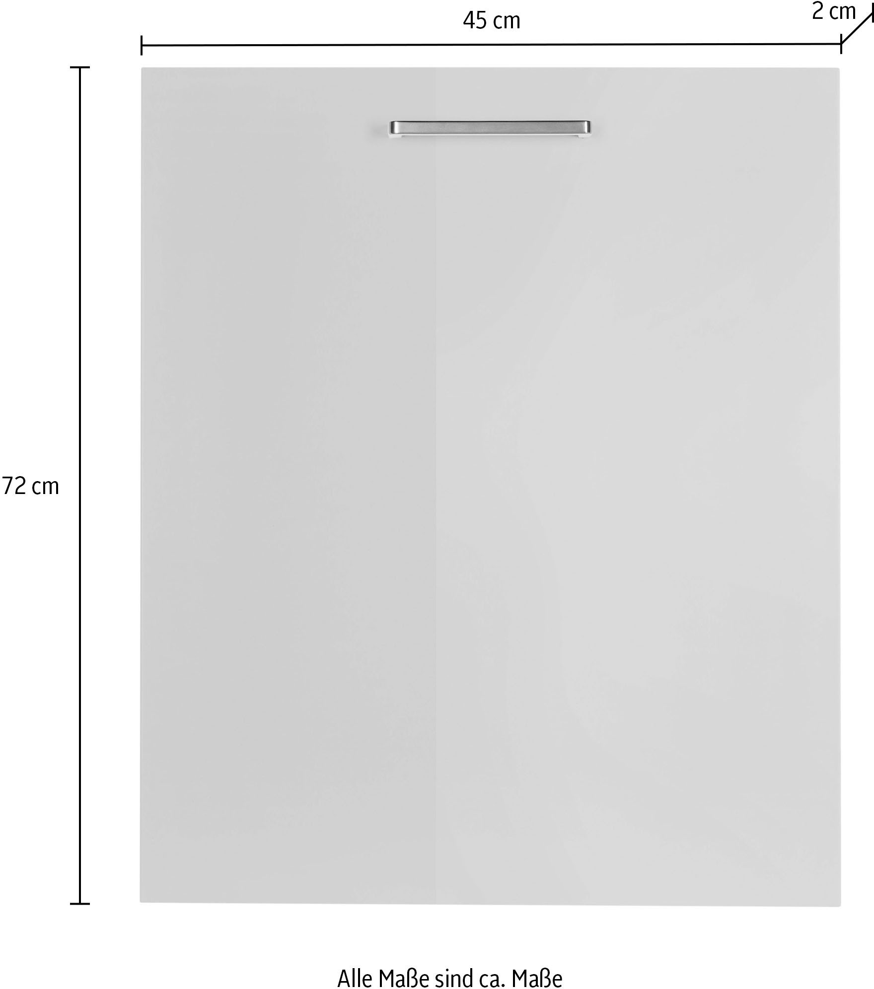 nobilia® Frontblende »"Flash", durchgehende Türfront für vollintegrierte Geschirrspüler,«, in den Breiten Breiten 45 und 60 cm