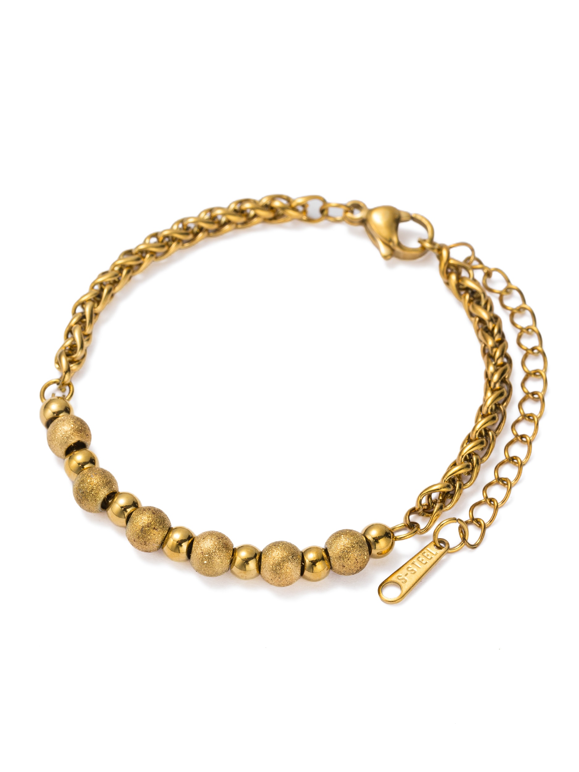 Aniston JEWELRY & WATCHES Fußkette »Schmuck Geschenk Edelstahl Fußschmuck Kugeln Zopfkette« Made in Germany