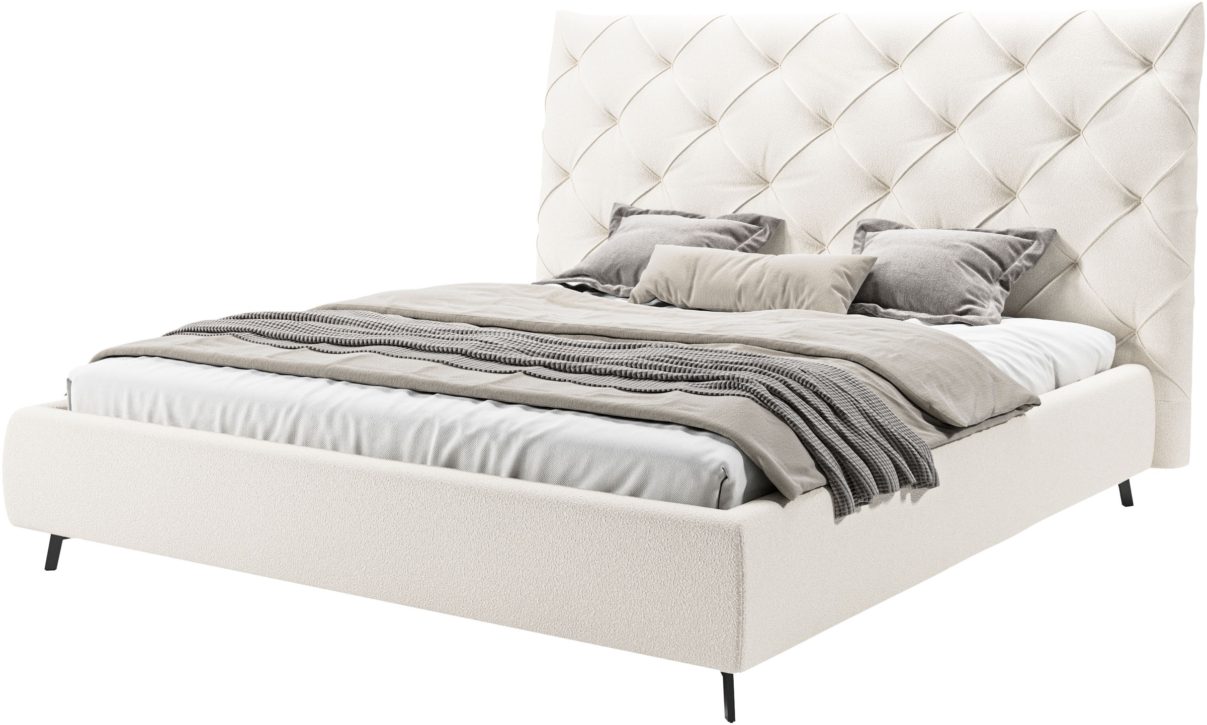 Home affaire Polsterbett "Maxime, in 4 Breiten bis 200cm, auch in Leder" Ko günstig online kaufen