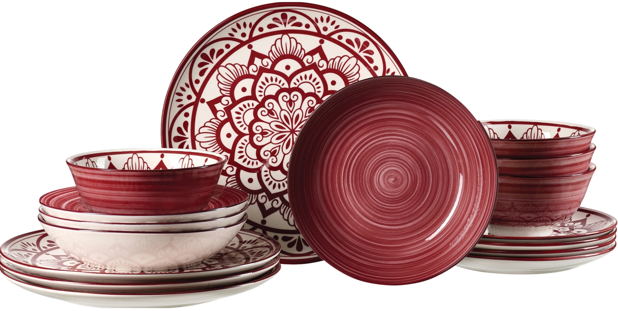 Ritzenhoff & Breker Tafelservice "Doha" Teller Set, aus Porzellan für 4 Per günstig online kaufen