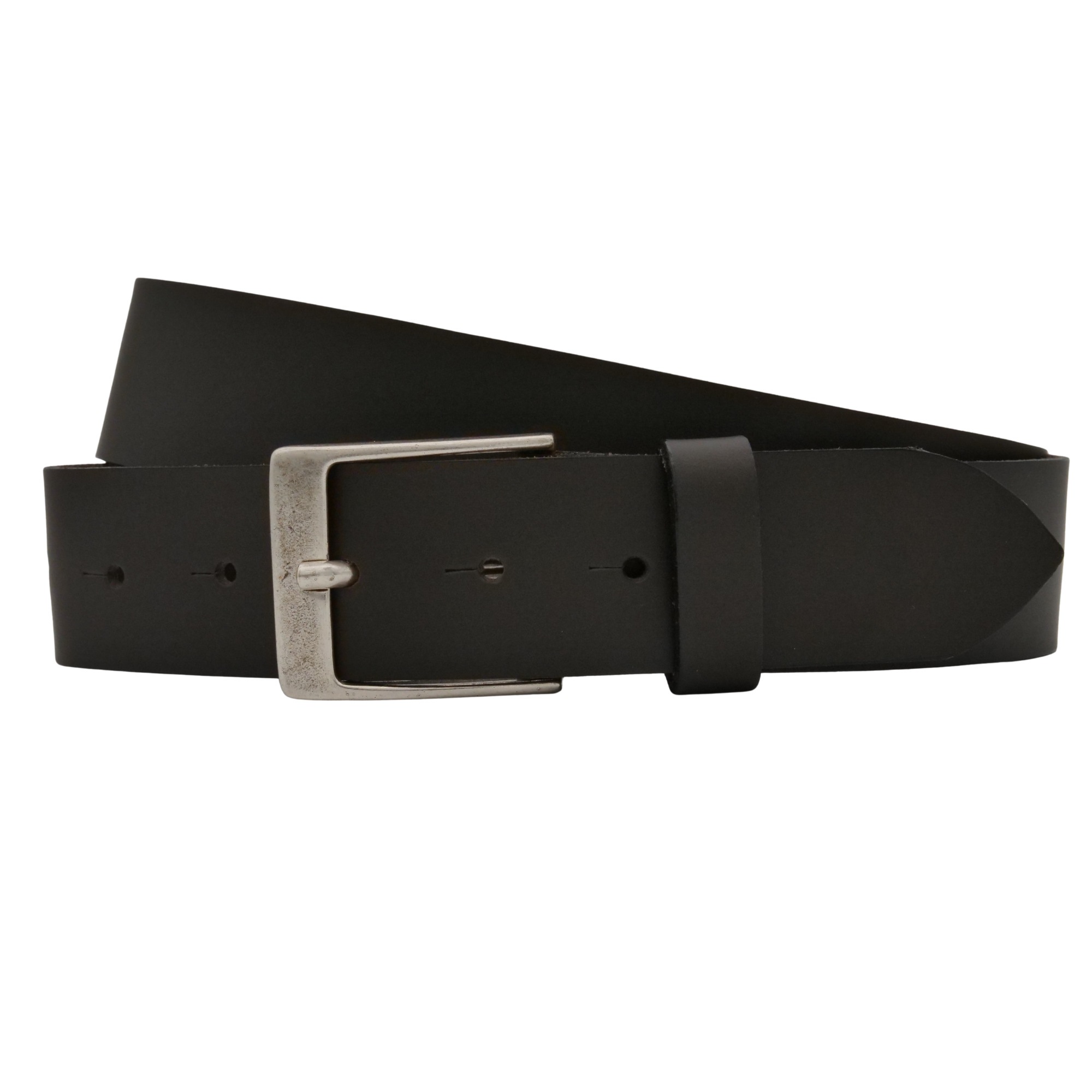Ledergürtel ANNAMATONI "AnnaMatoni Herren Ledergürtel Made in Germany 4cm echt Leder", Herren, Gr. TW80 - 95cm Gesamtlänge, mokka 690, 100% Leder, Gürtel Ledergürtel
