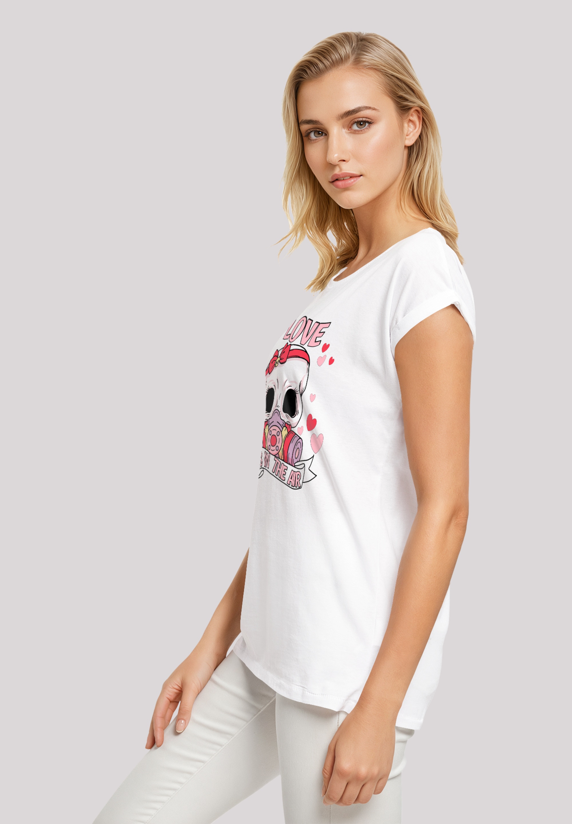 F4NT4STIC T-Shirt »Anti Valentinstag LOVE is in the air«, Premium Qualität