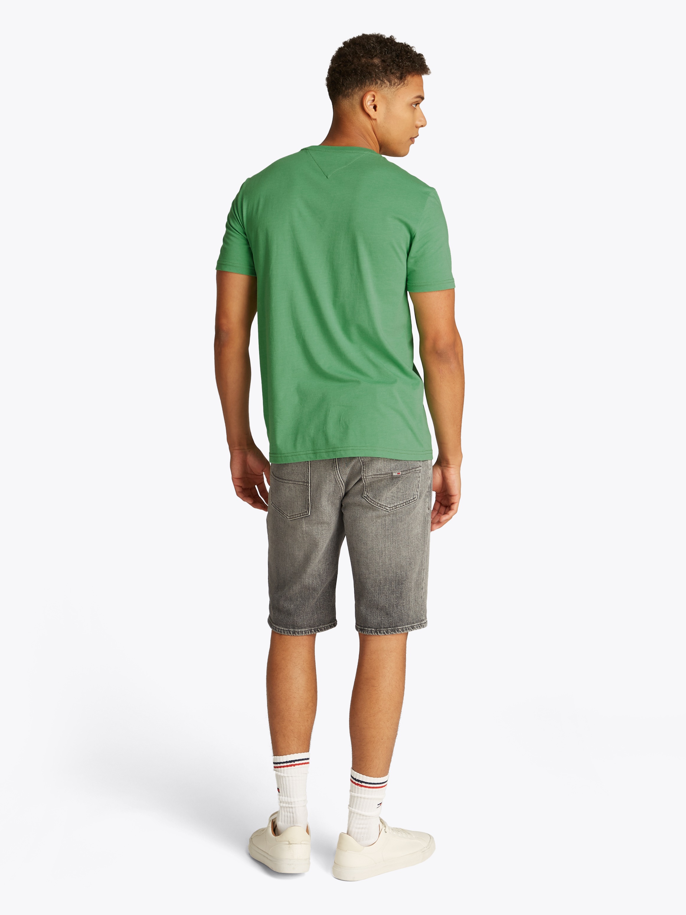 Tommy Jeans T-Shirt »TJM XSLIM JASPE HTR TEE EXT«, Mit Rundhalsausschnitt