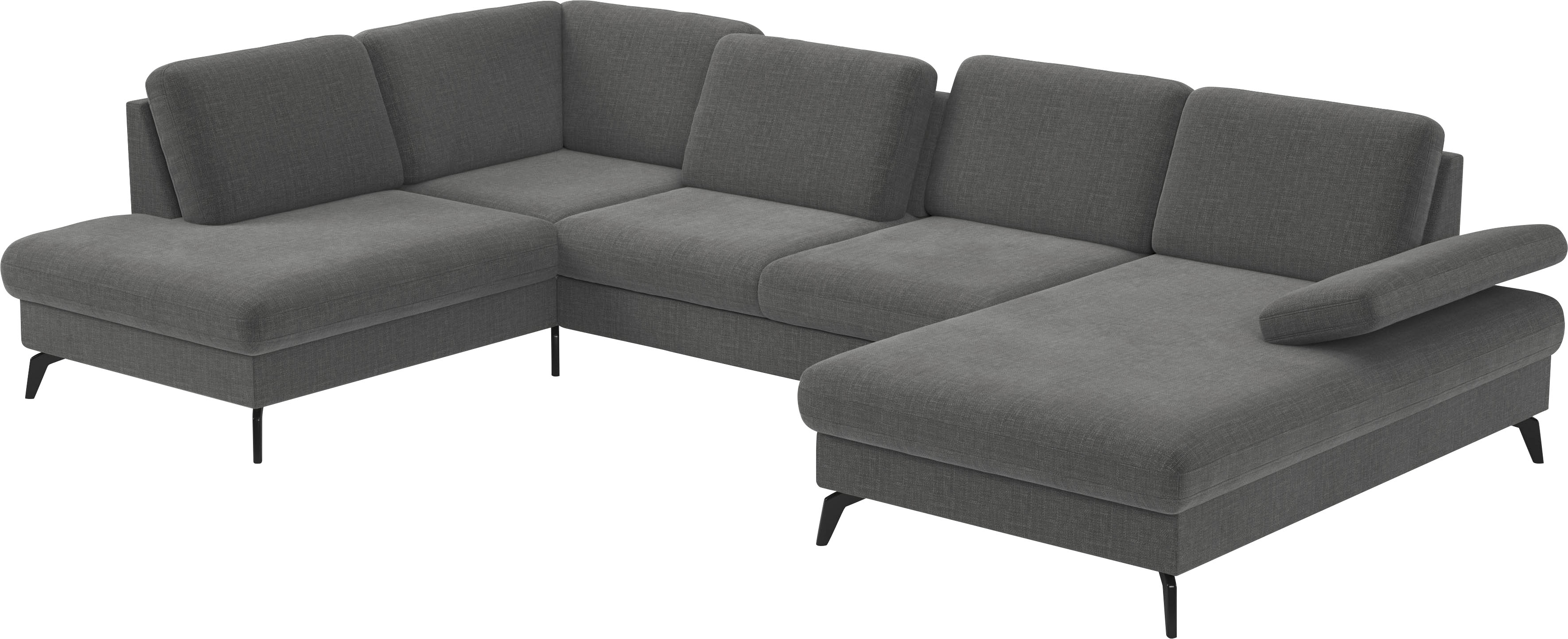 Thumbnail - sit&more Wohnlandschaft "Morris U-Form, inkl. Sitztiefenverstellung" wahlweise mit Armteilverstellung, Bettfunktion & Be...