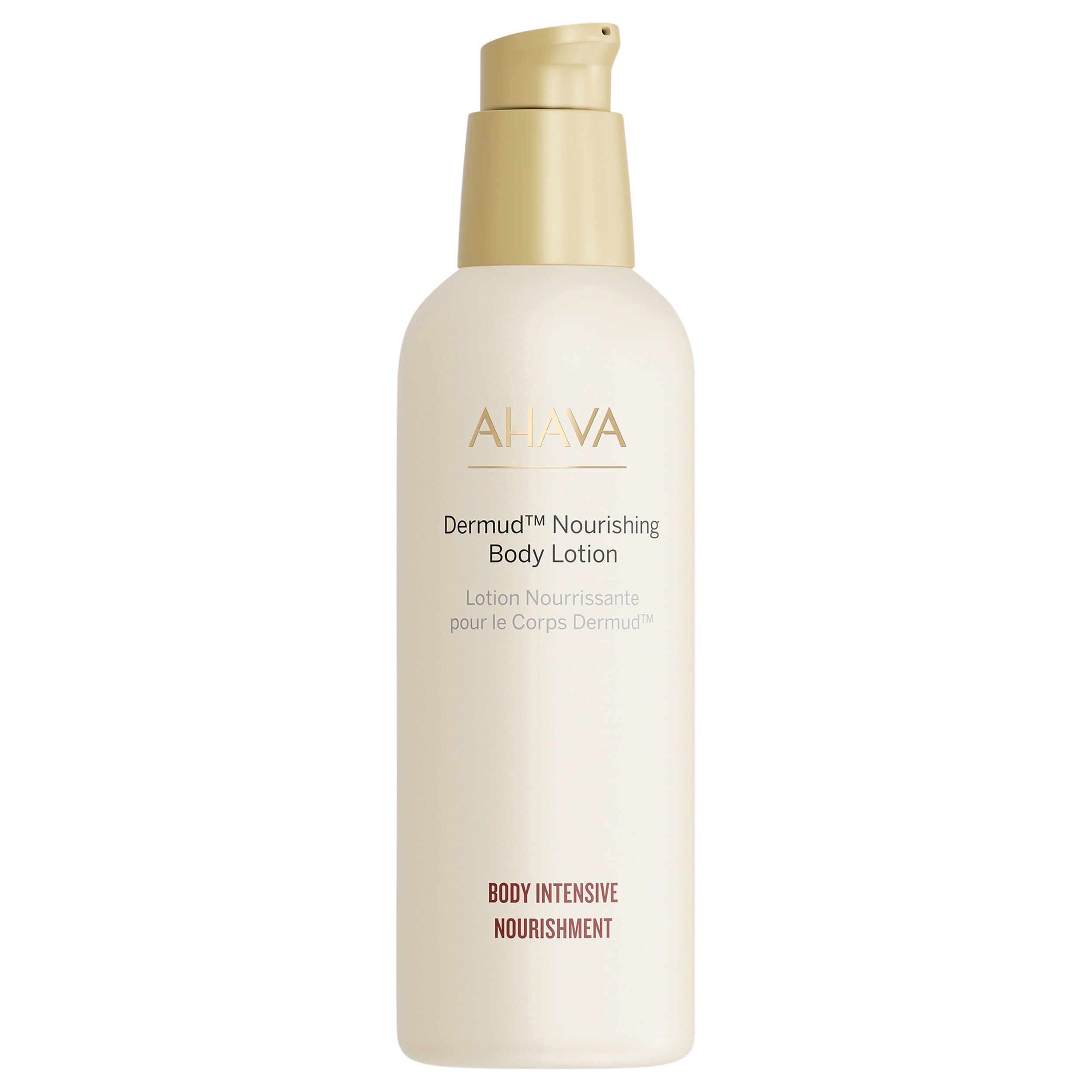 AHAVA Bodylotion "DERMUD NOURISHING BODY LOTION" mit Leave-On Dead Sea Mud Technology, spendet intensive Feuchtigkeit