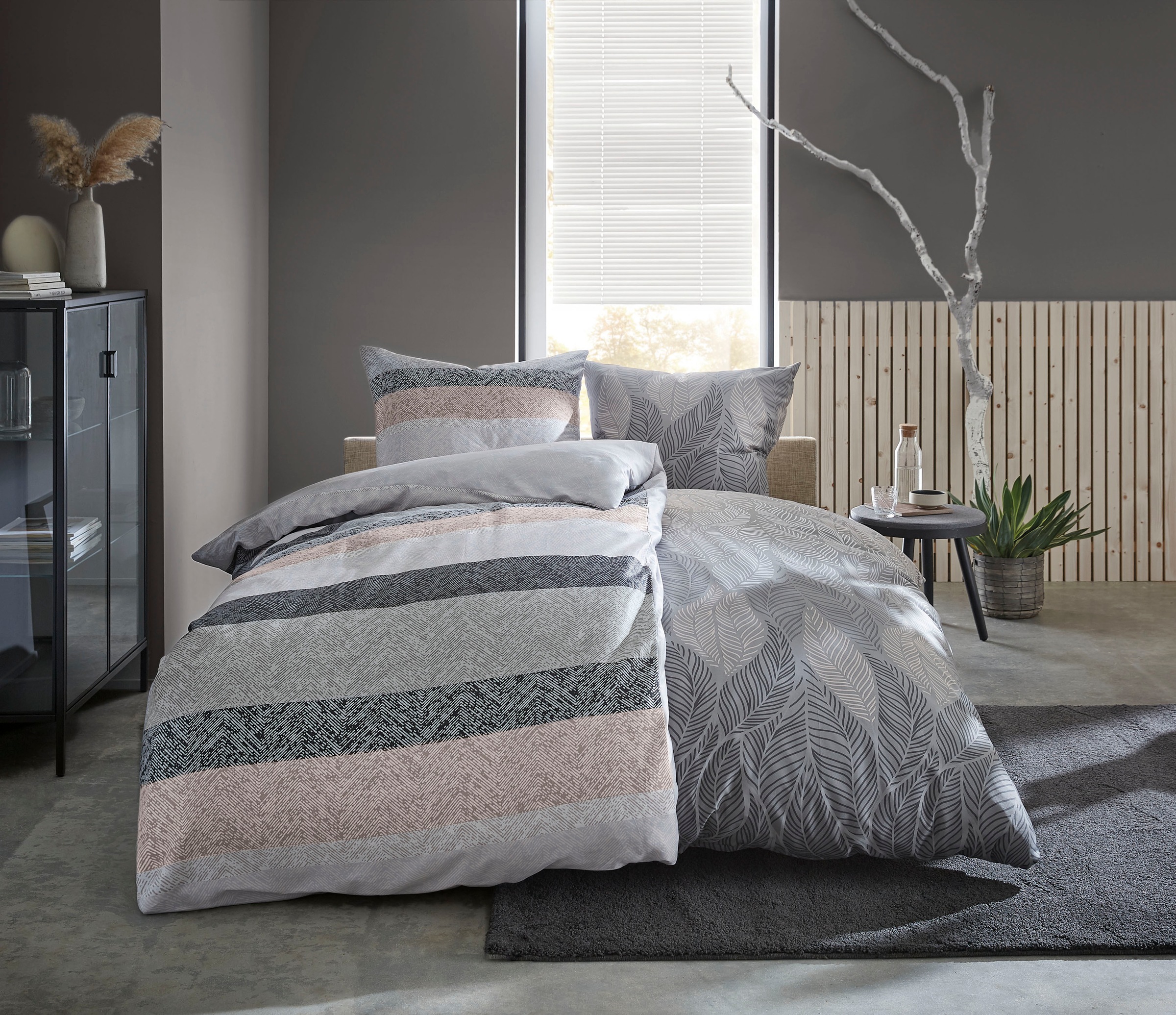 Kleine Wolke Wendebettwäsche "Gwen" 2 Stk. tlg. mit Streifen günstig online kaufen