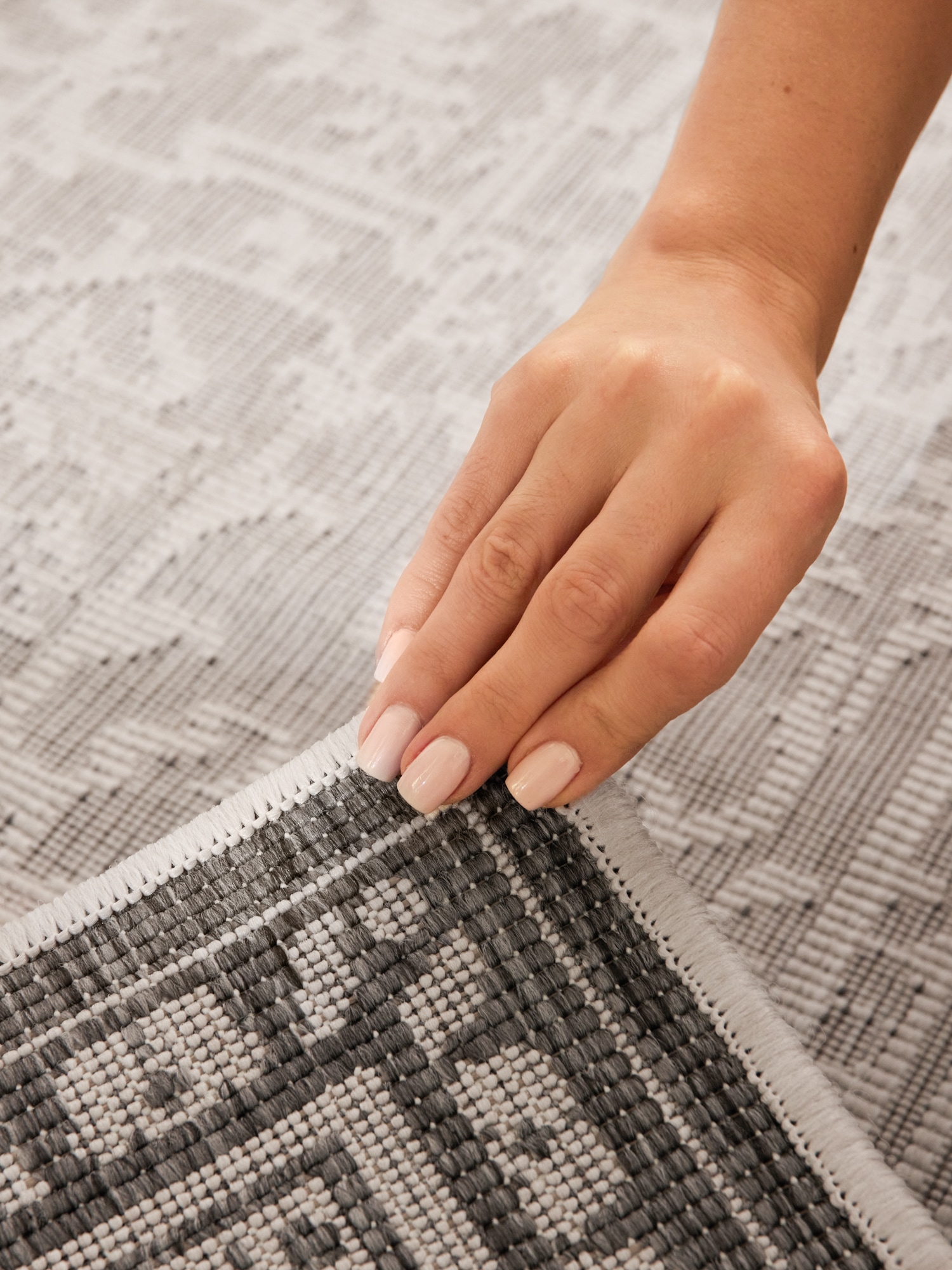 NORTHRUGS Outdoorteppich »Kona Wendeteppich«, rechteckig, 5 mm Höhe, In und Outdoor, Flachgewebe, wetterfest, pflegeleicht, robust