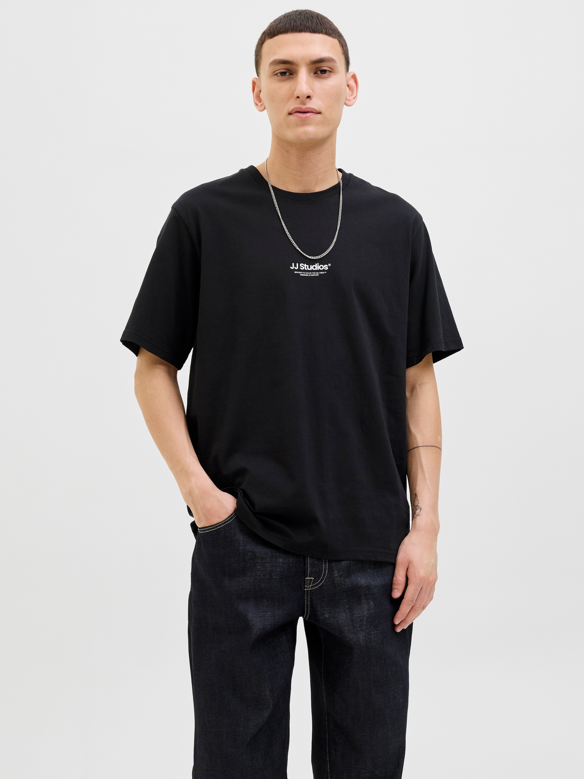 Jack & Jones T-Shirt "JJESOHO TEE SS CREW NECK NOOS" Baumwolle, relaxed fit günstig online kaufen