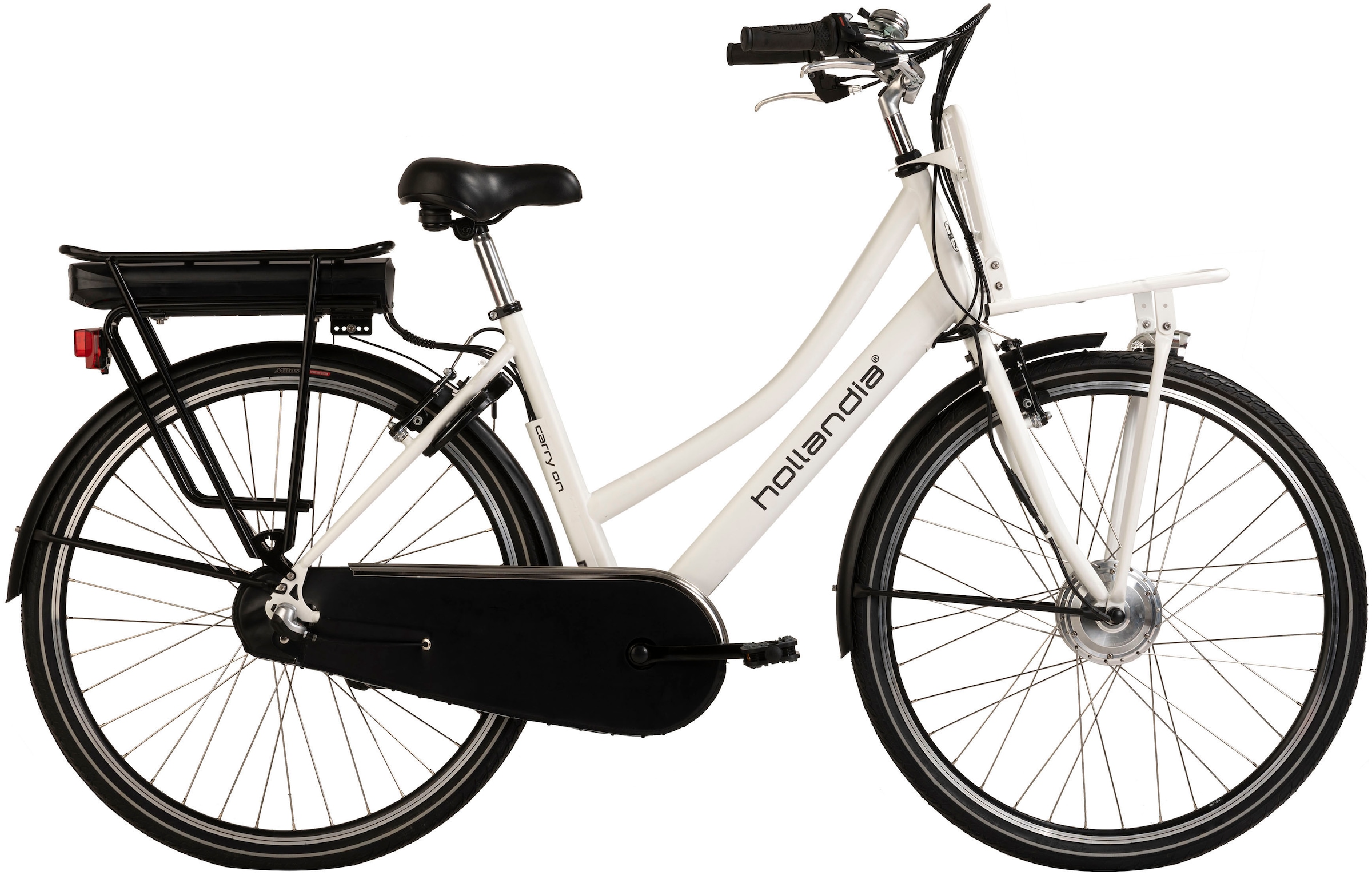 Hollandia E-Bike »Carry One«, 3 Gang, Shimano, Nexus, Frontmotor 250 W, Pedelec, Elektrofahrrad für Damen, Cityrad