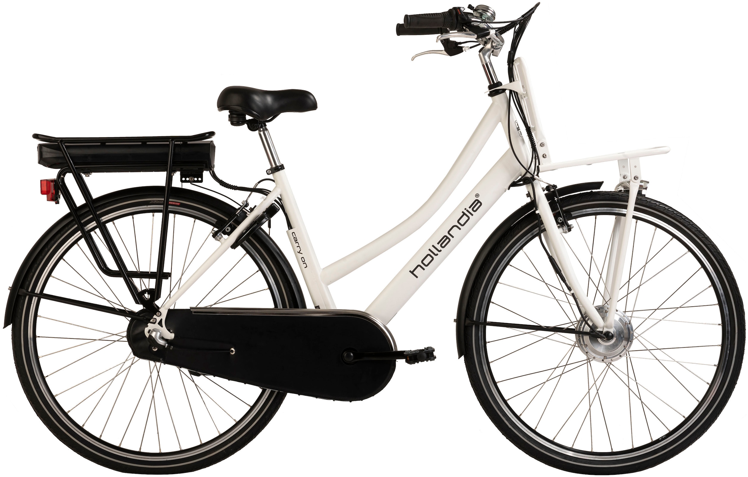 Hollandia E-Bike "Carry On", 3 Gang, Shimano, Nexus, Frontmotor 250 W, Pedelec, Elektrofahrrad für Damen u. Herren