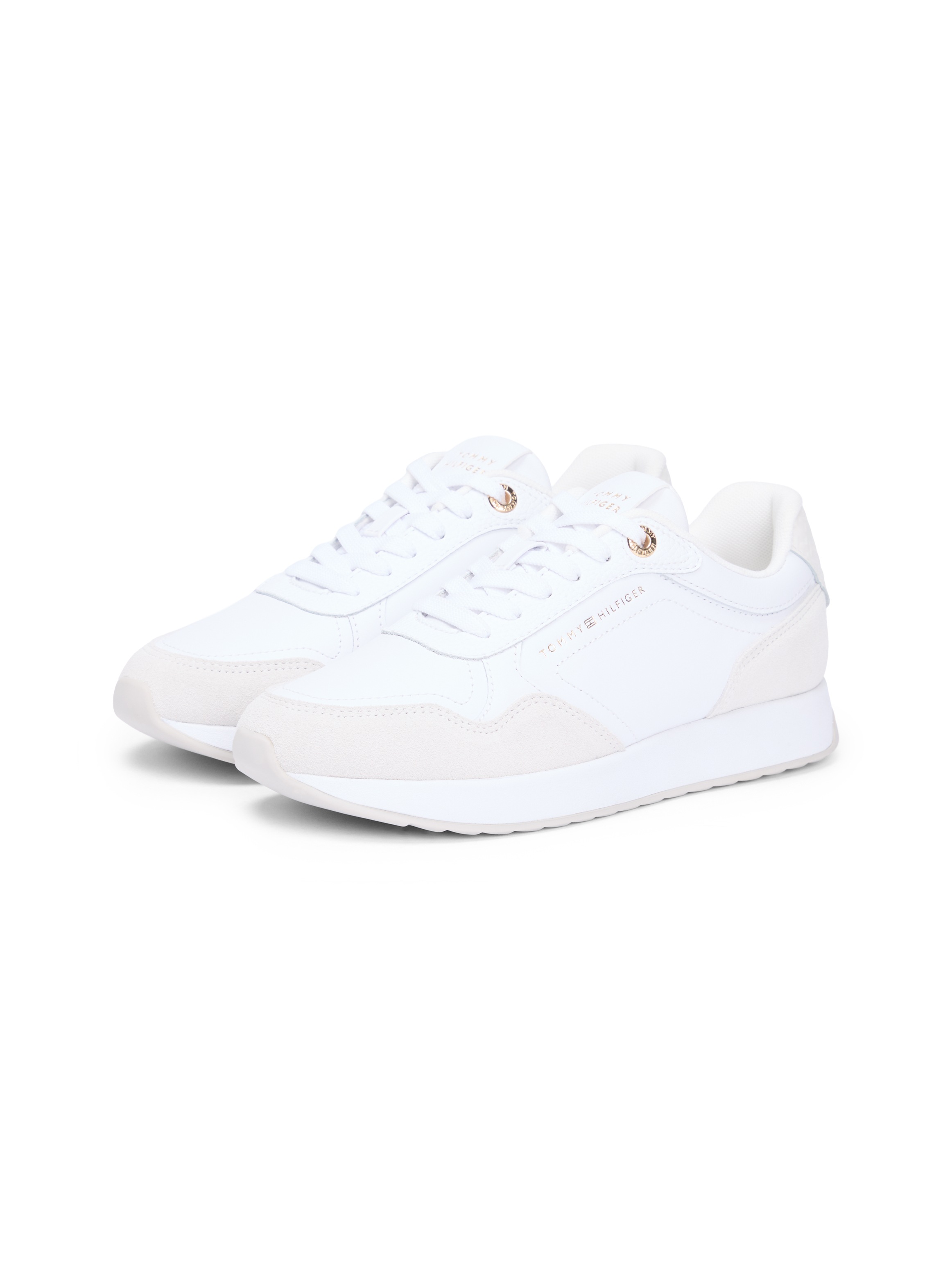 Tommy Hilfiger Plateausneaker "MONOGRAM MIX MATERIAL RUNNER" günstig online kaufen