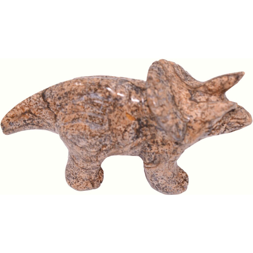 Firetti Tierfigur »Schmuck Geschenk Dekofigur Farbstein Edelstein Dinosaurier Jaspis«