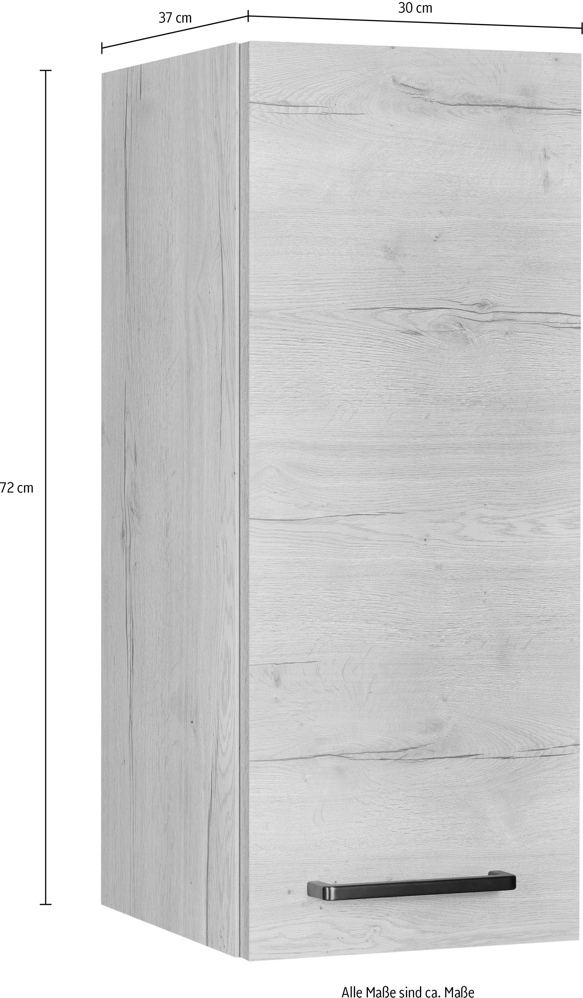 nobilia® Hängeschrank »"Structura", Ausrichtung wählbar, vormontiert,«, in drei Breiten: 30, 40 und 60 cm, mit Soft-Close-Funktion