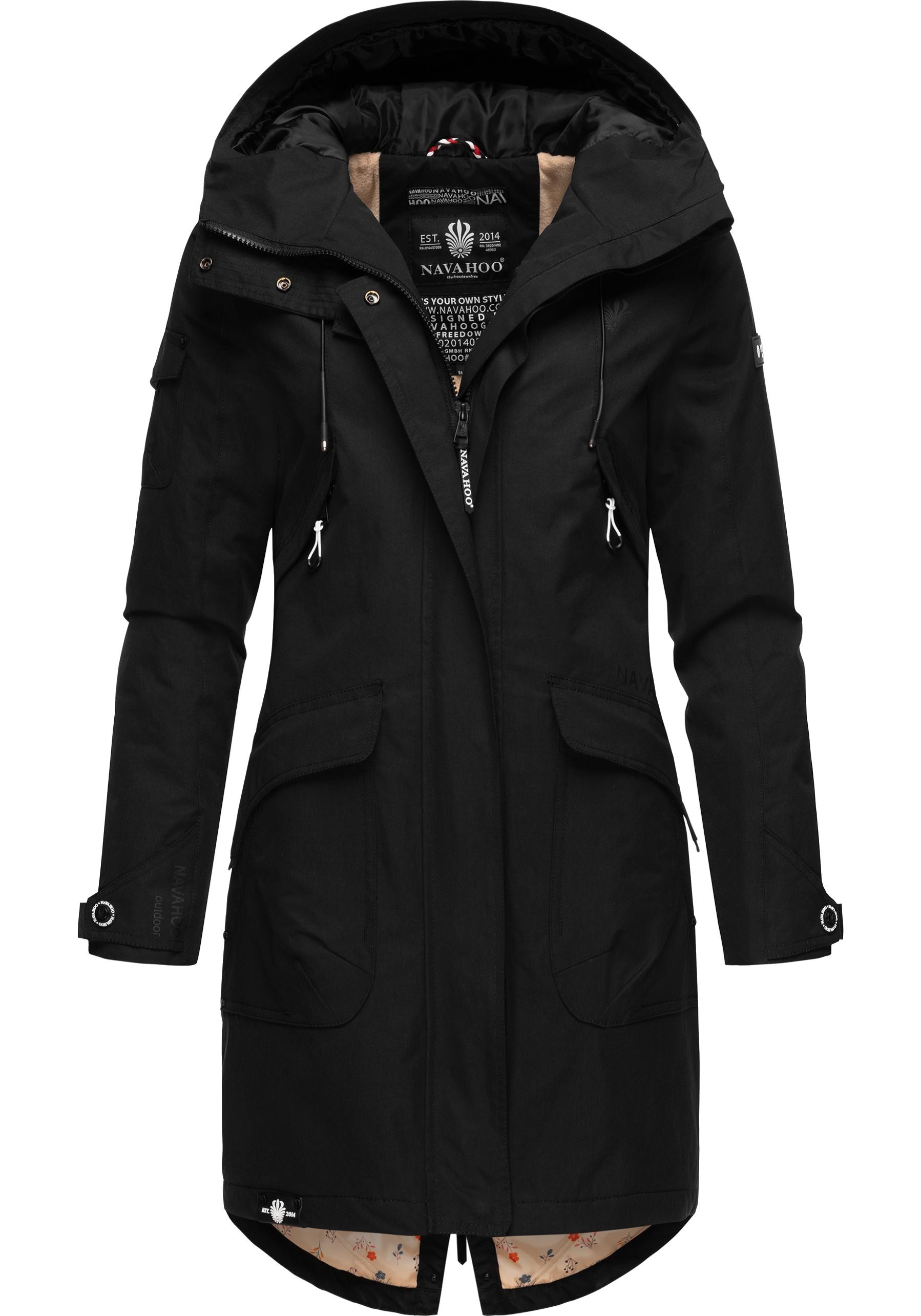 Navahoo Outdoorjacke "Pfefferschote", mit Kapuze, moderne Damen Übergangsja günstig online kaufen