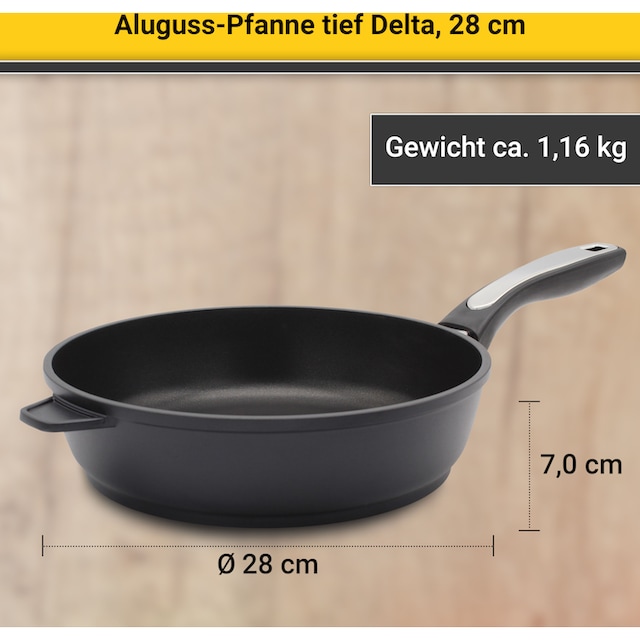 Black Friday Krüger Bratpfanne »Delta«, Aluminium, (1 tlg.), Induktion |  BAUR