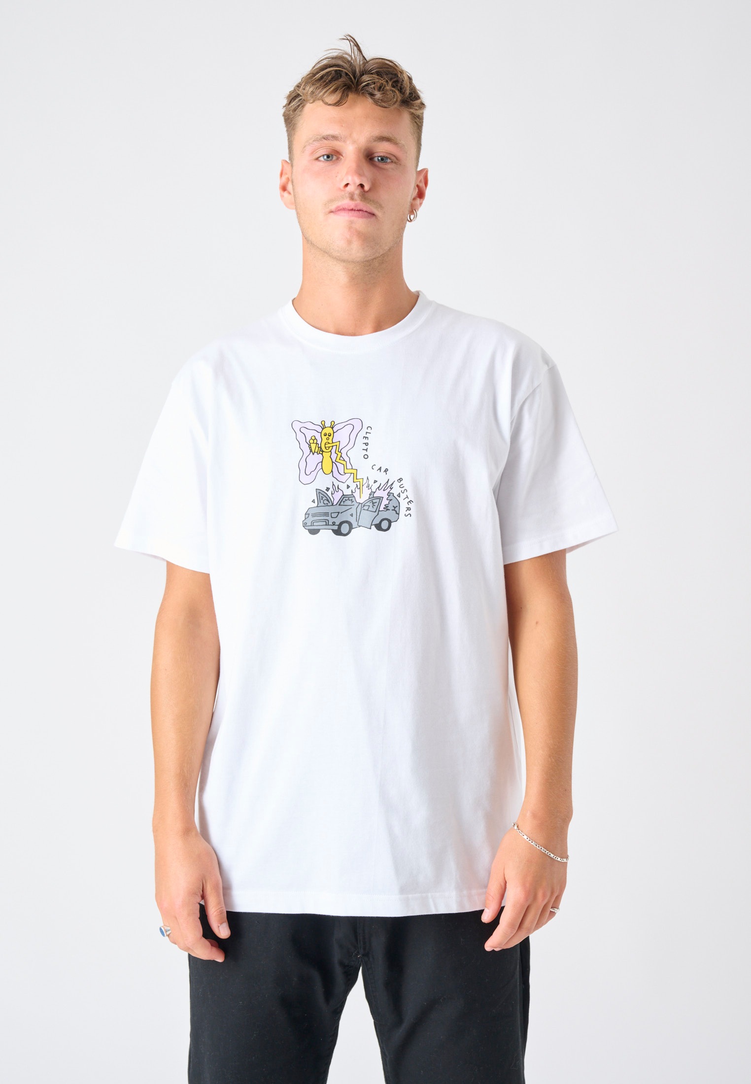 Cleptomanicx T-Shirt »Butterfly Buster«, mit coolem Frontprint kaufen
