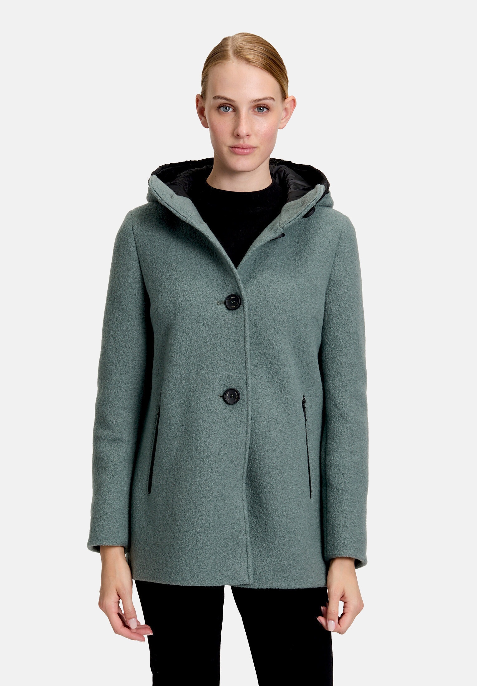 Gil Bret Wolljacke »Damen mit Kapuze« mit Kapuze
