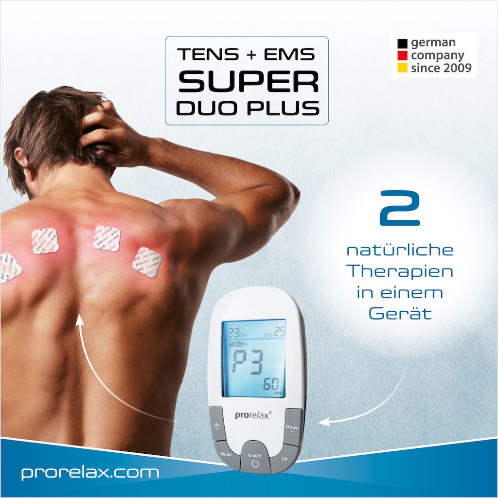 prorelax TENS-EMS-Gerät »85835 SUPER DUO Plus«