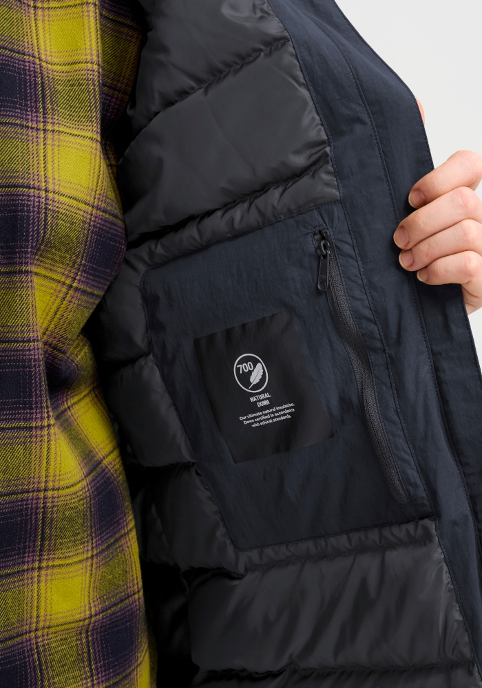 Jack Wolfskin Daunenjacke »FIORA BAY LONG JKT W« mit Kapuze Winterparka, wasserdicht, warm