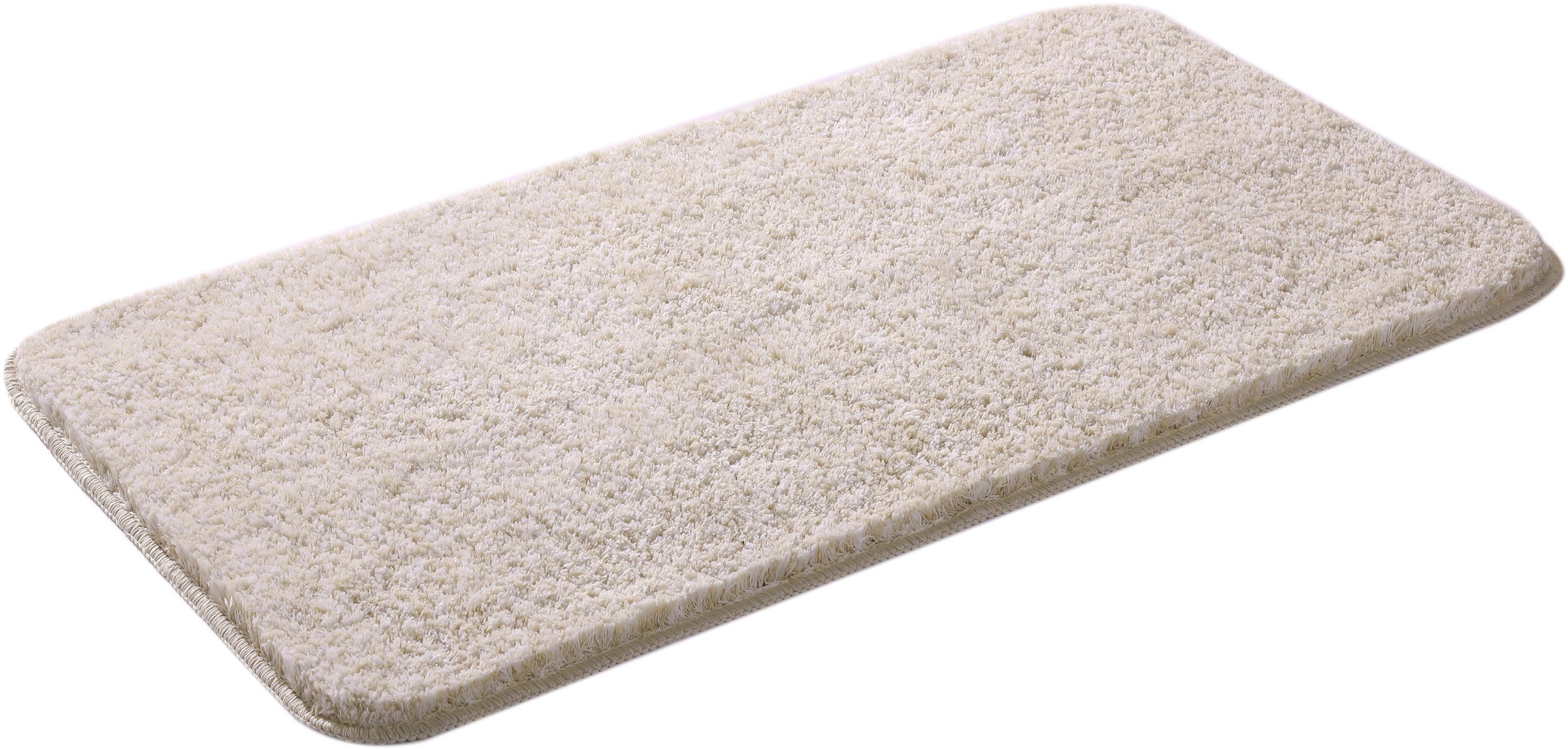 my home Badematte »Vanessa meliert, Badvorleger, Badezimmer Teppich, Duschvorleger«, rutschhemmend beschichtet, strapazierfähig, Badteppich, weiche Haptik, unifarben