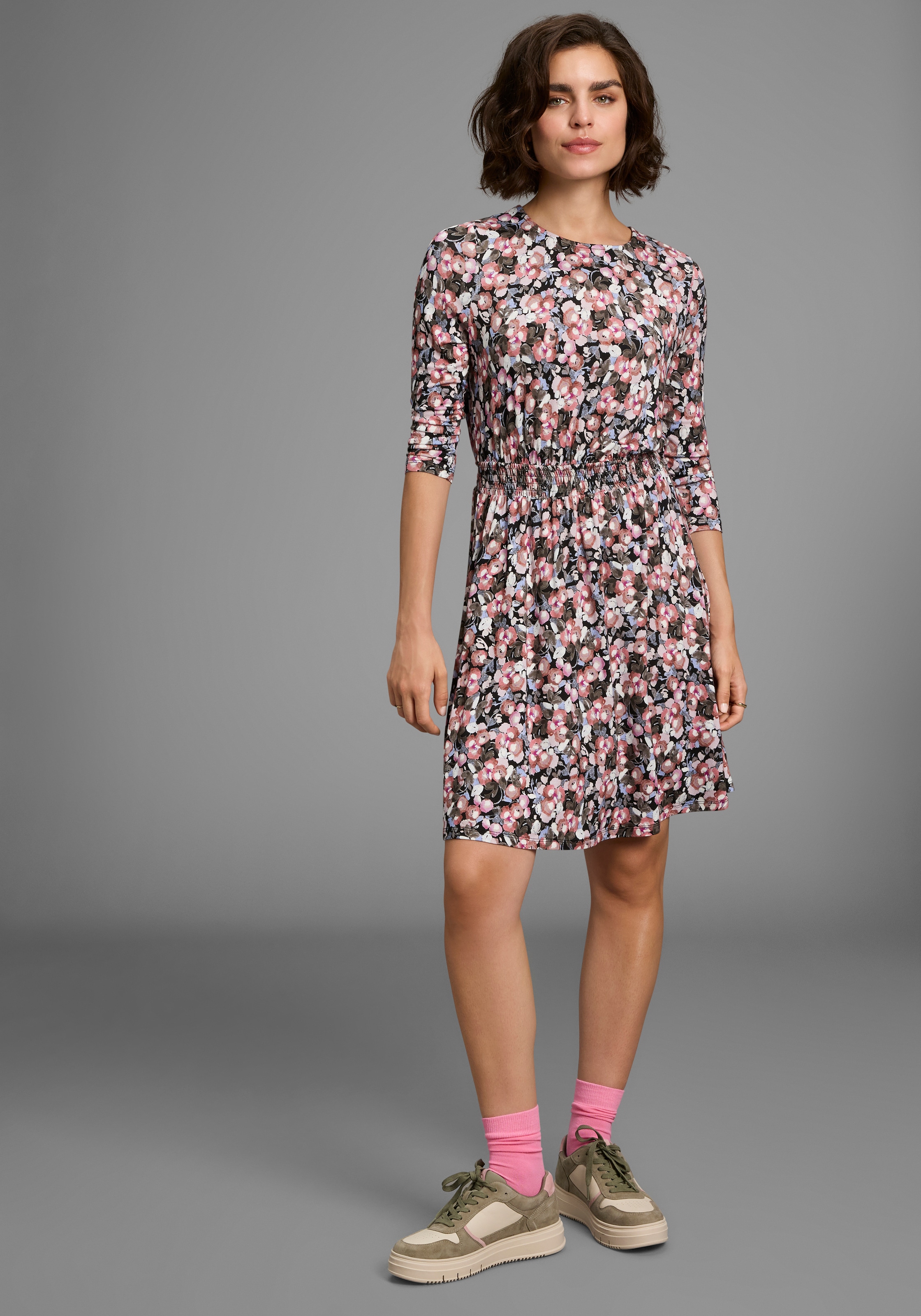Laura Scott Jerseykleid, sportlich-feminin mit floralem Allovermuster - NEUE KOLLEKTION
