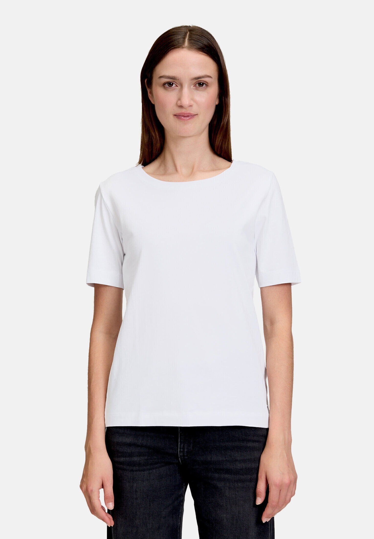 Betty&Co Kurzarmshirt »Damen mit Rundhalsausschnitt« 1 Stk. Form