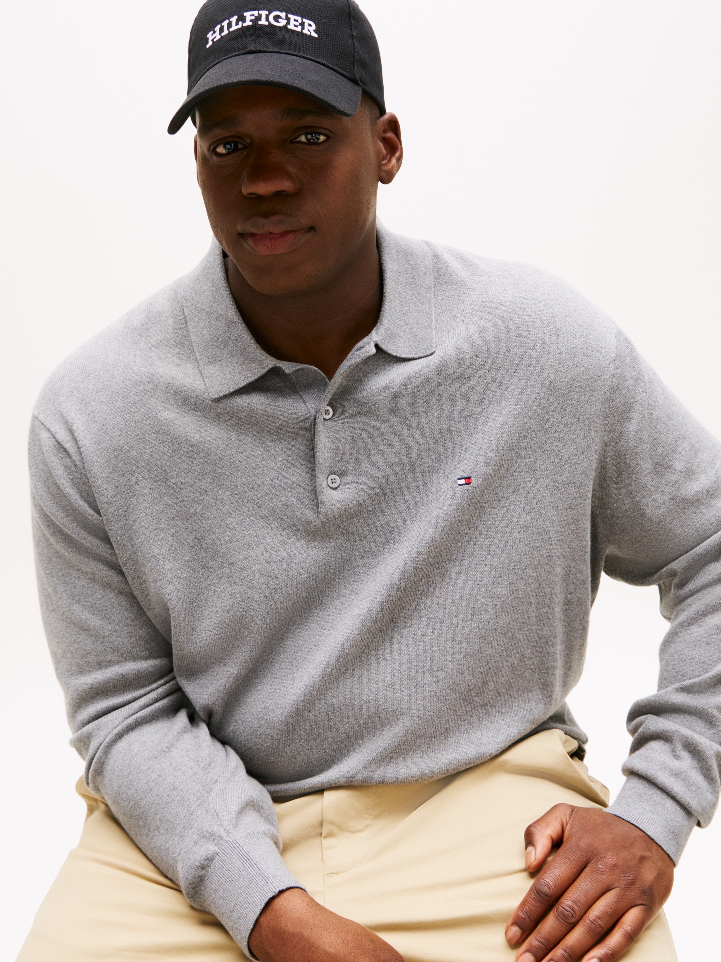 Tommy Hilfiger Big & Tall Polokragenpullover »BT-PIMA ORG CTN CASH«, Große Größen, regular fit, Polokragen