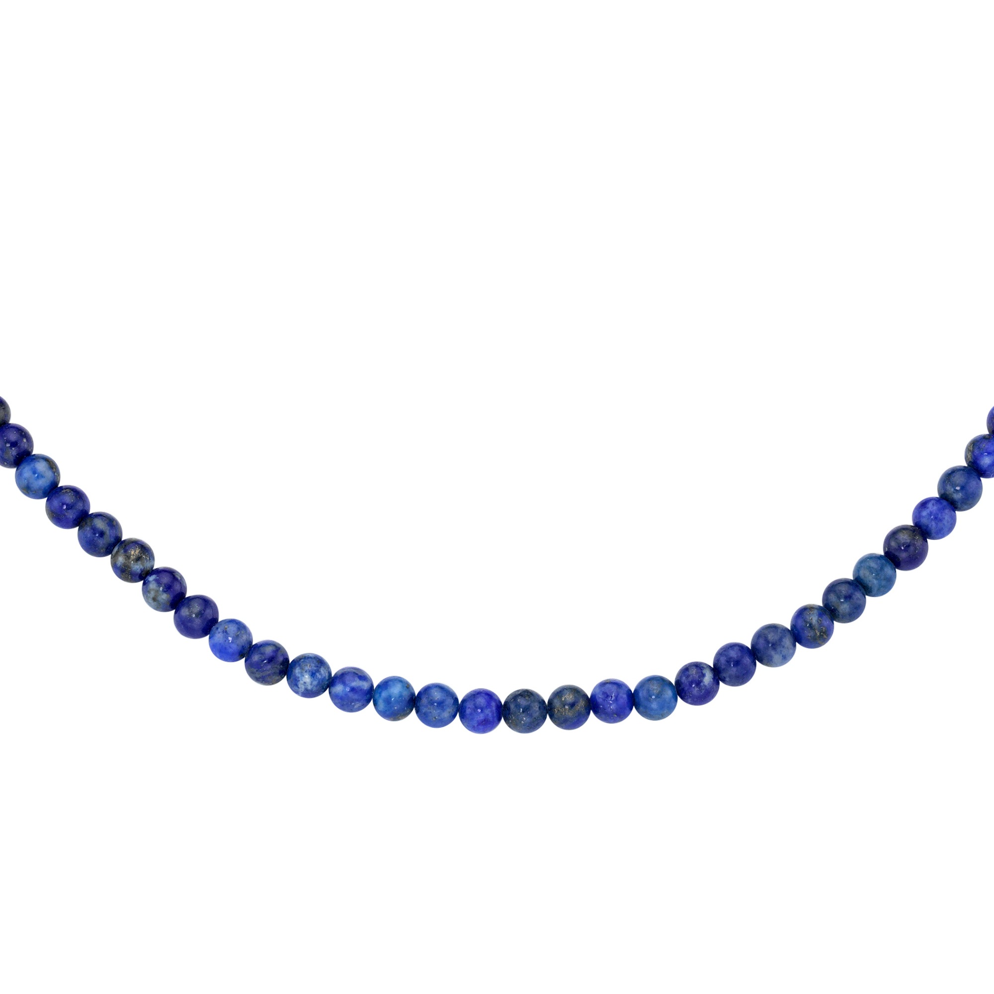 GIORGIO MARTELLO MILANO Kette ohne Anhänger »blaue Lapis-Kugeln, Silber 925«