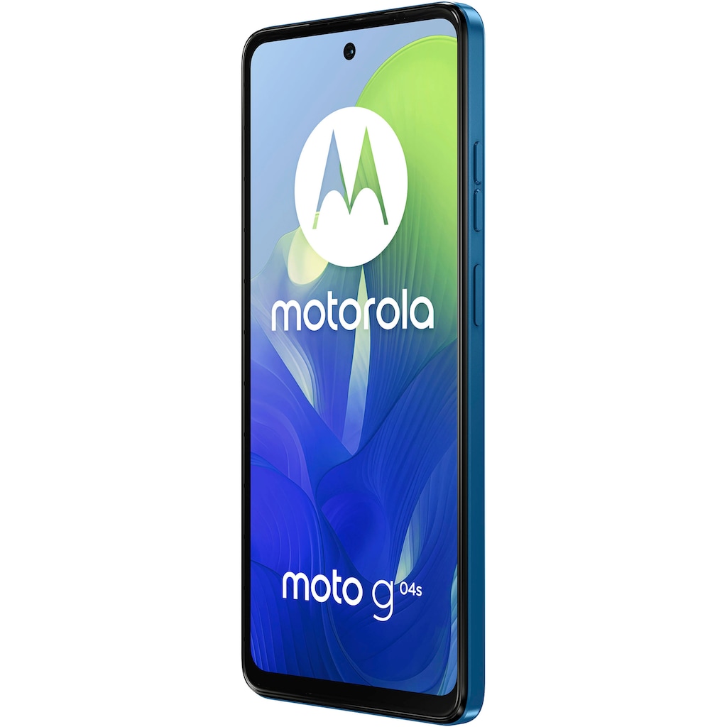 Motorola Smartphone »moto G04s 64GB«, Satinblau, 16,67 cm/6,6 Zoll, 64 GB Speicherplatz, 50 MP Kamera