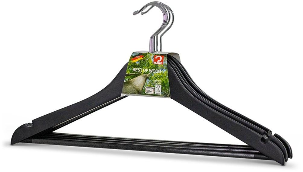 MAWA Kleiderbügel "Basic RE RFS", (Set, 5 tlg., 5 Kleiderbügel), aus Lotush günstig online kaufen