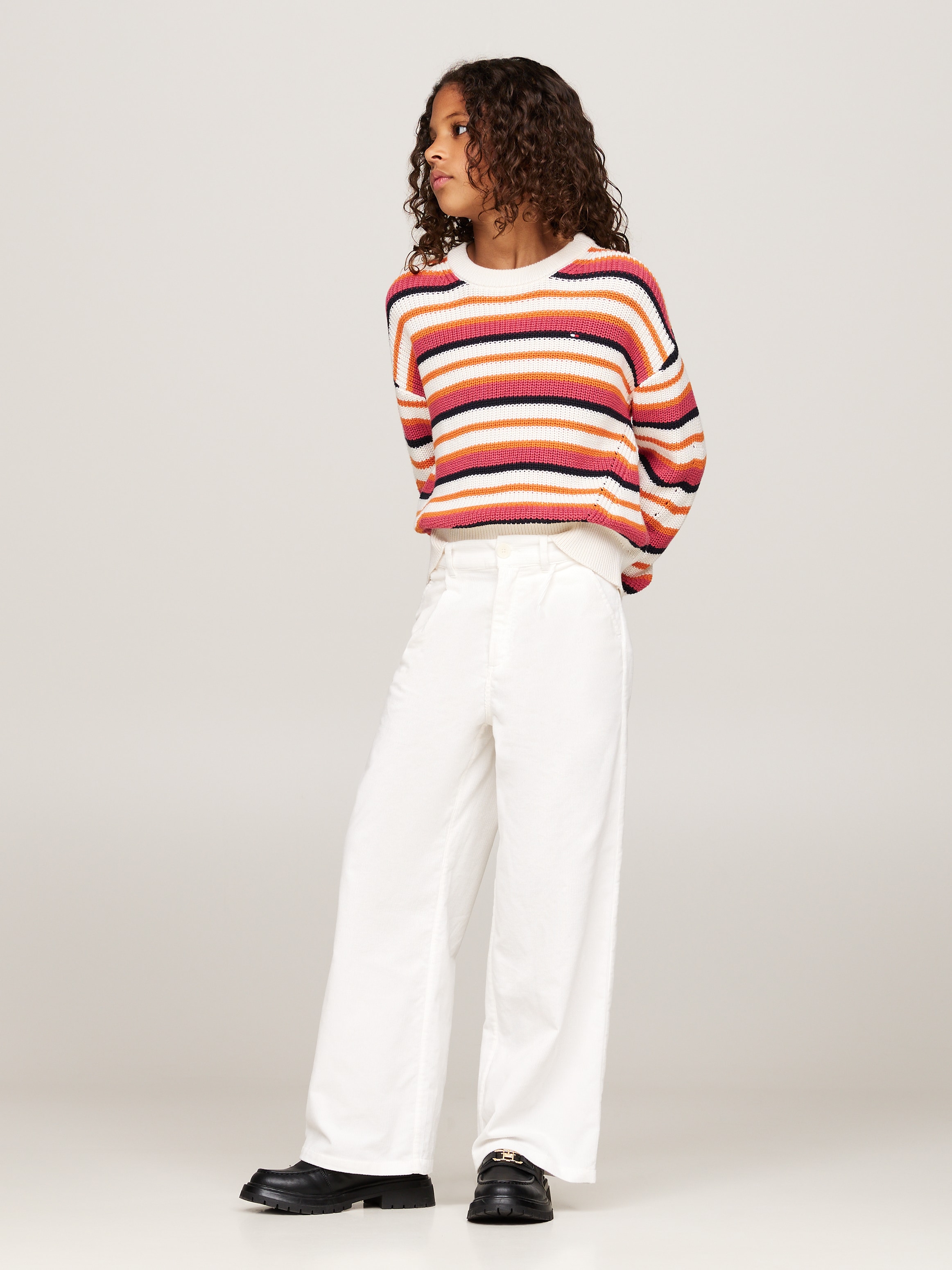 Tommy Hilfiger Strickpullover »ESSENTIAL STRIPE SWEATER«, mit bunten Streifen