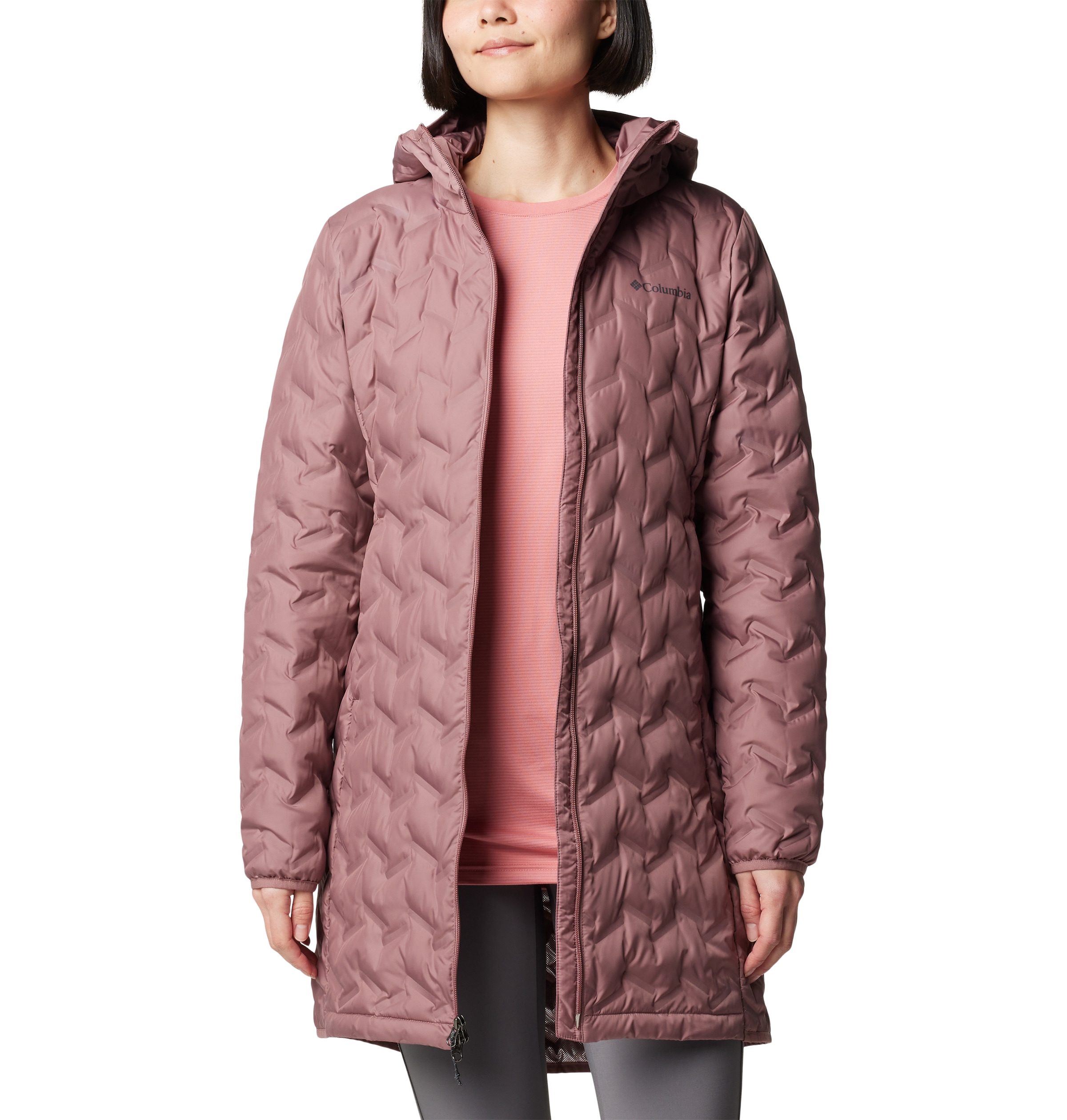 Columbia Daunenjacke »Delta Ridge™ II Long Down Jacket«, mit Kapuze