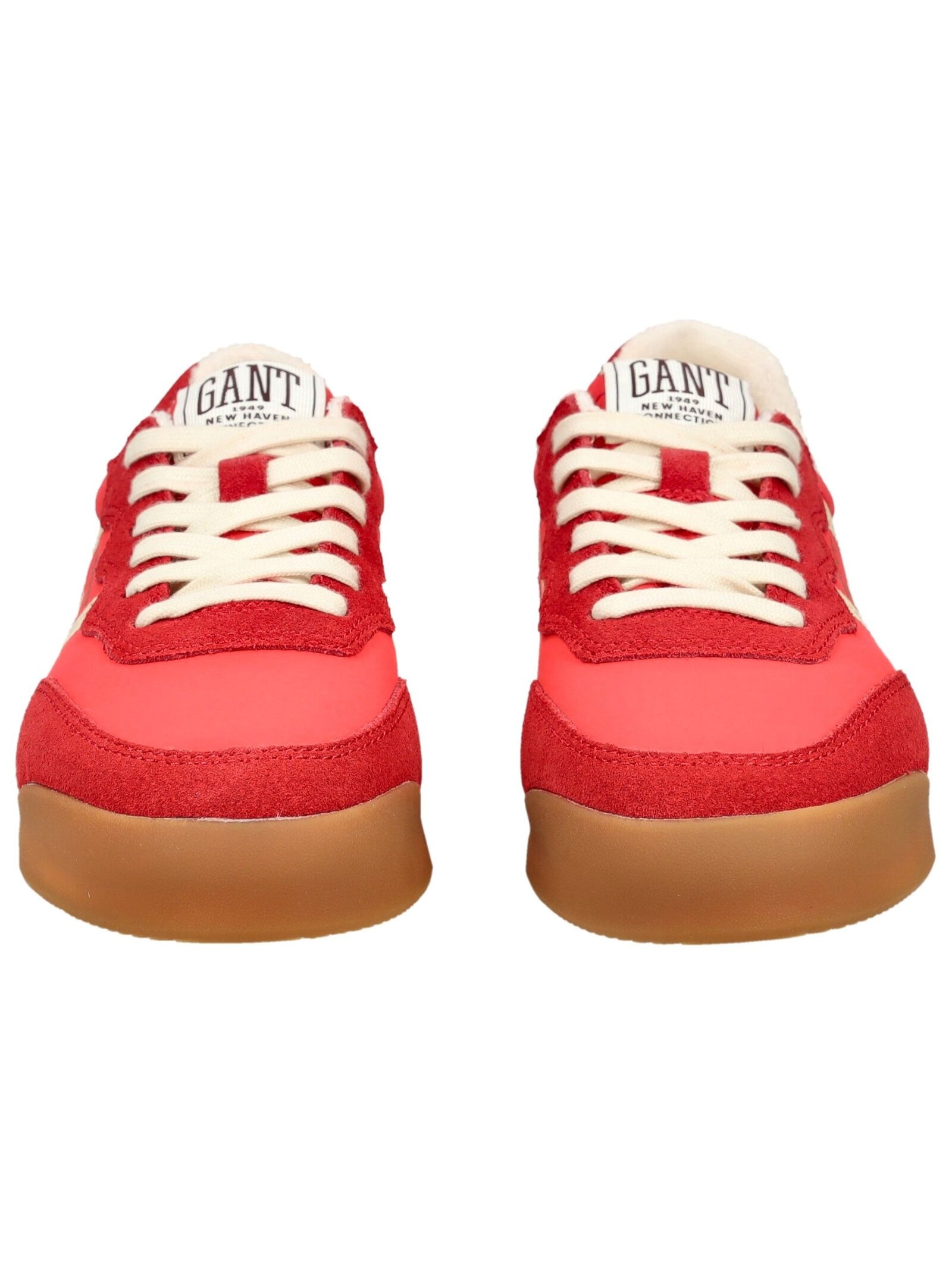 Sneaker GANT "Gant Sneaker Veloursleder/Textil", Damen, Gr. 39, rot, Textil, Veloursleder, Schuhe Sneaker 5