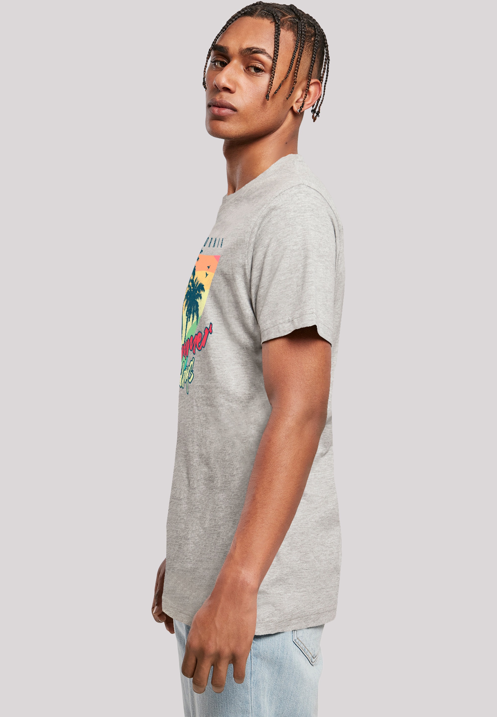 F4NT4STIC T-Shirt »California Palmen Retro«, Premium Qualität