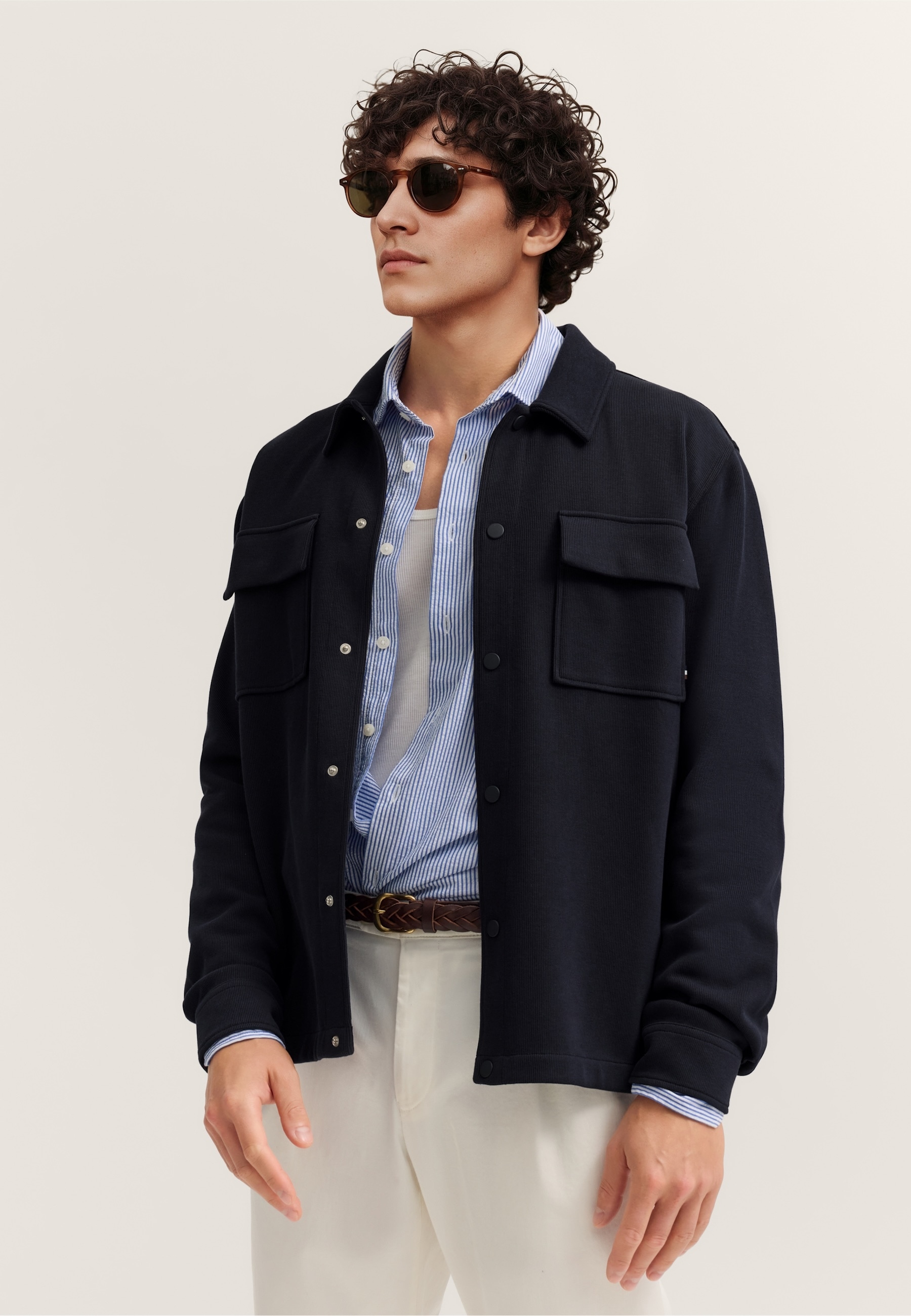 bugatti Sweatjacke "Modern Fit" mit Druckknöpfen günstig online kaufen