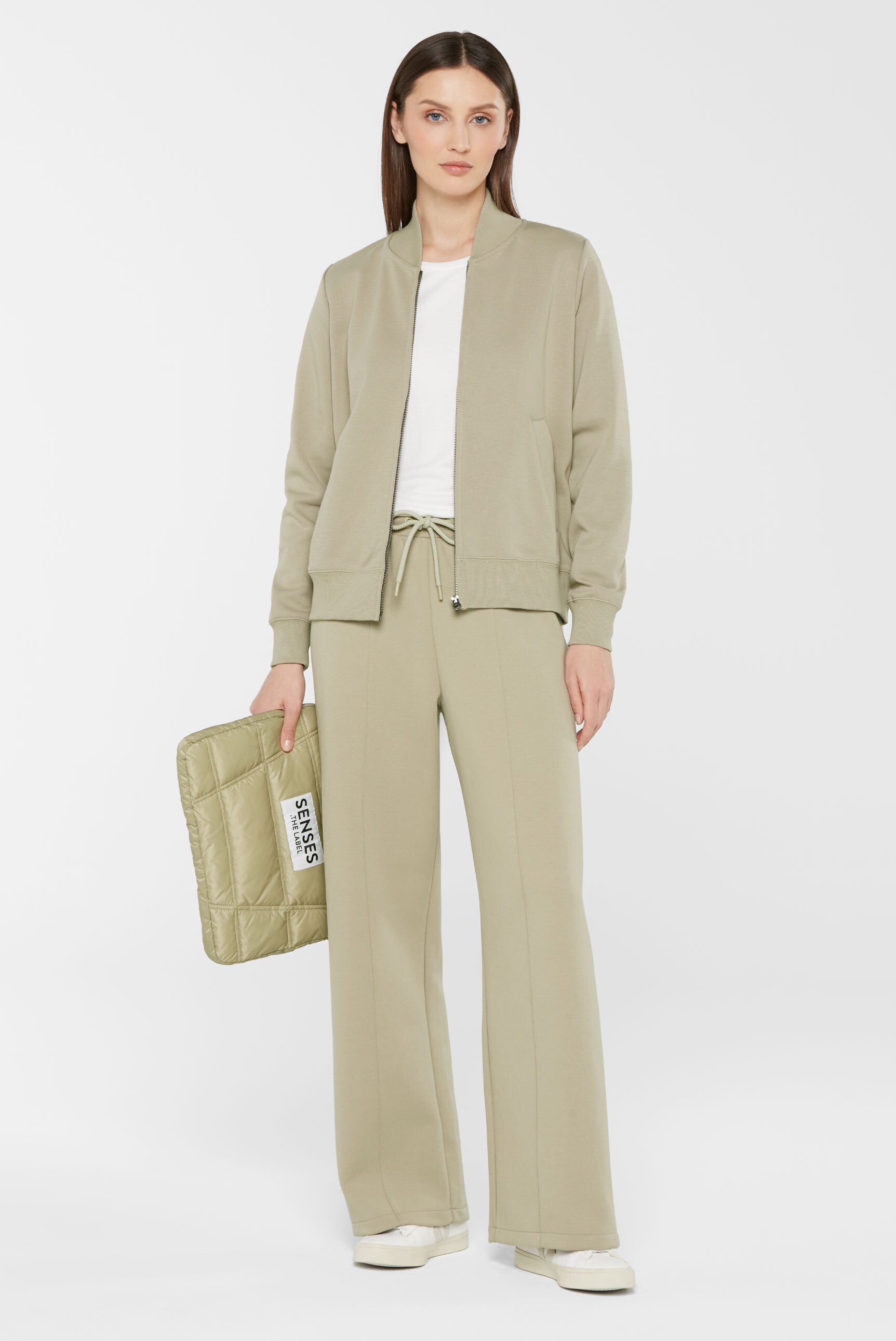 SENSES.THE LABEL Stoffhose mit Elastikbund und Kordel günstig online kaufen