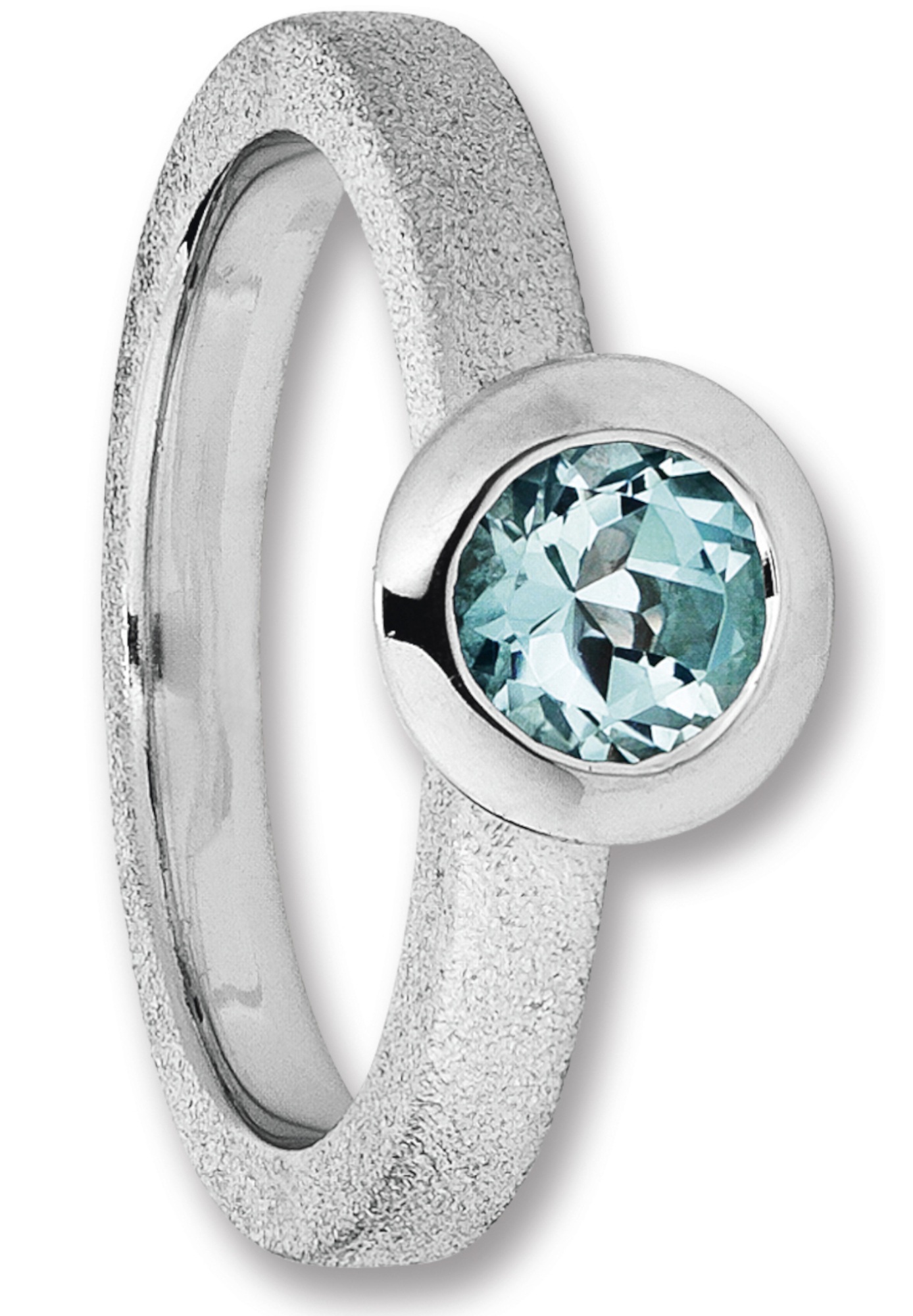 Silberring ONE ELEMENT "Blau Topas Ring aus 925 Silber Blau Topas Ring aus 925 Silber" Gr. 54, silber, Fingerringe, Damen, 54, Silber 925 (Sterlingsilber), Silberring, Schönes Strahlen – ein Detail mit liebevoller Wirkung